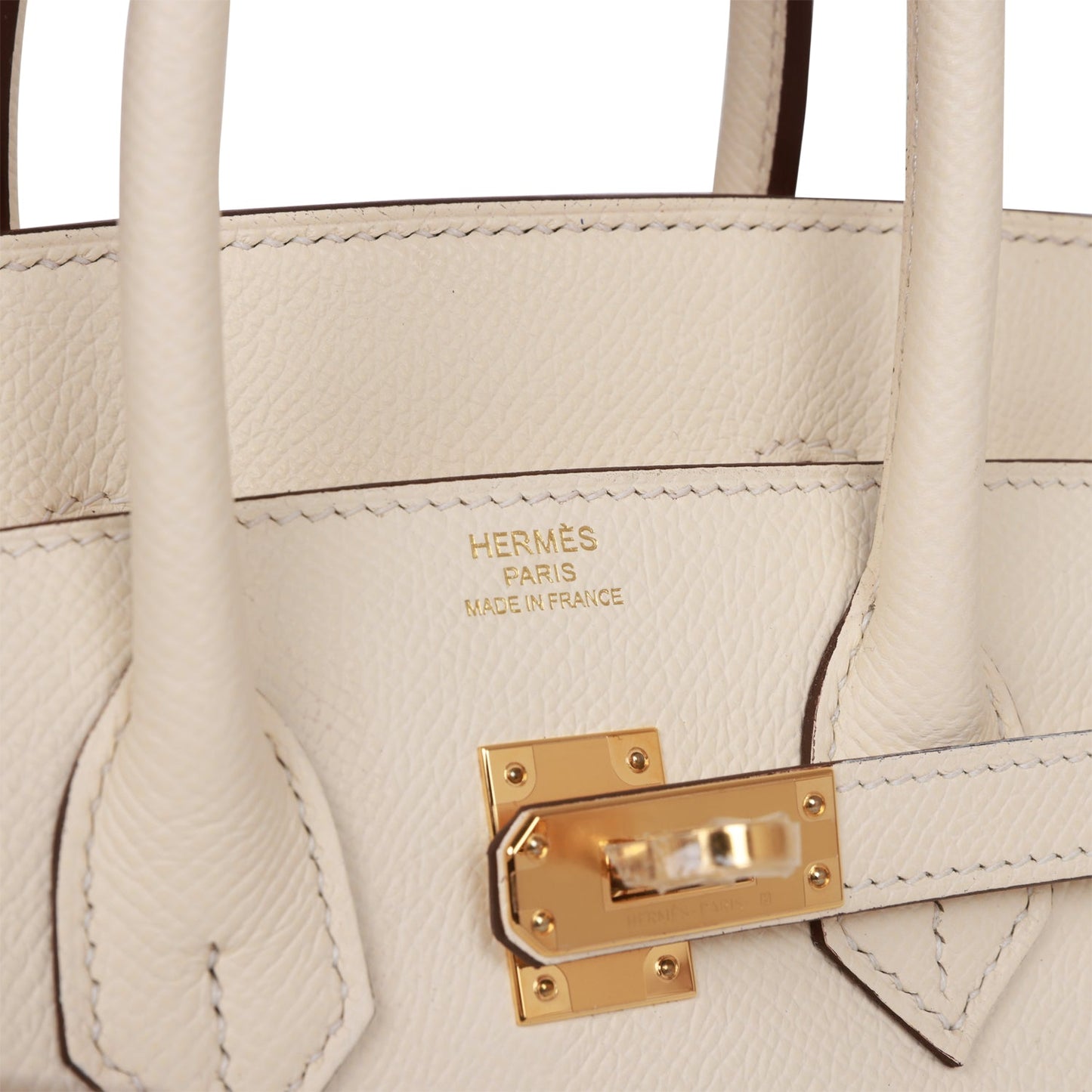 Hermes Birkin Sellier 25 Nata Epsom Gold Hardware