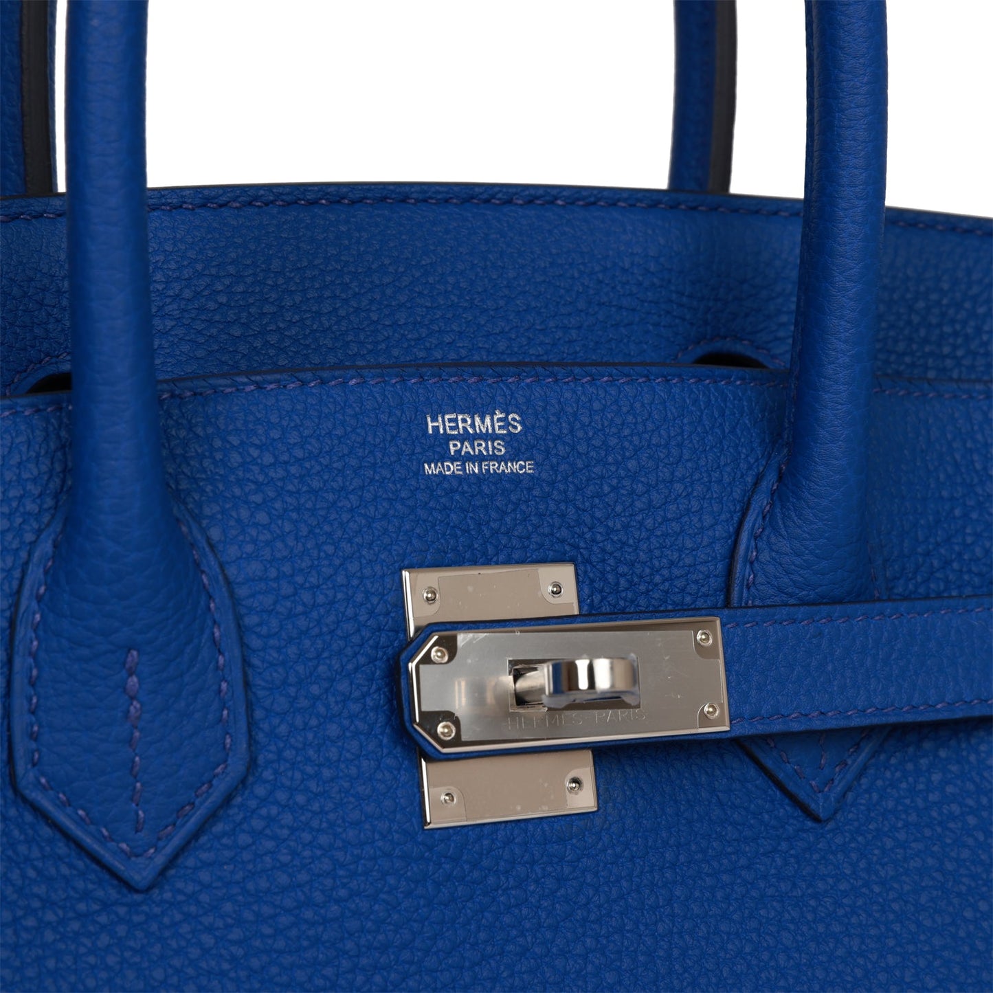 Hermes Birkin 30 Bleu Royal Togo Palladium Hardware