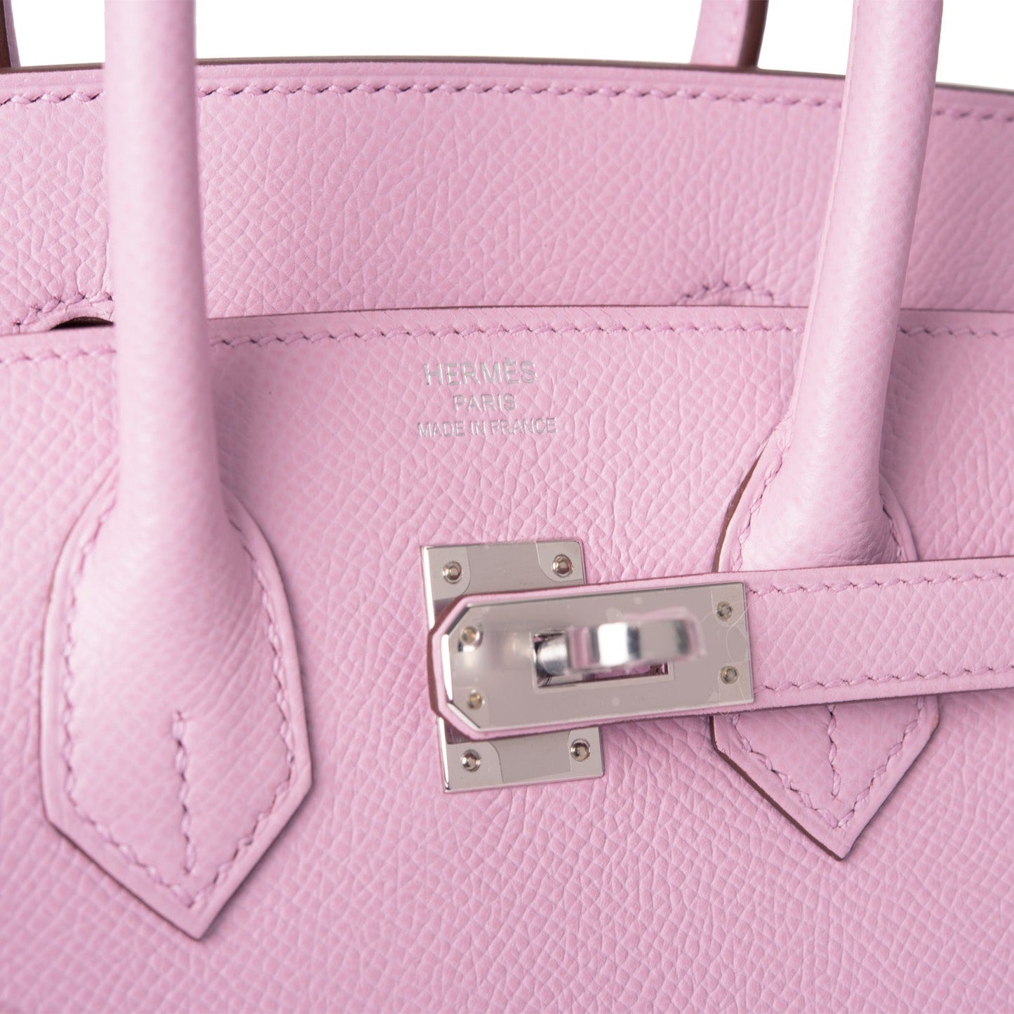 Hermes Birkin Sellier 25 Mauve Sylvestre Epsom Palladium Hardware