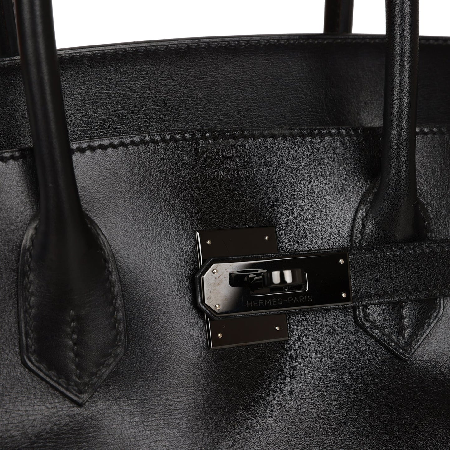 Hermes Birkin 35 SO BLACK Box Black Hardware