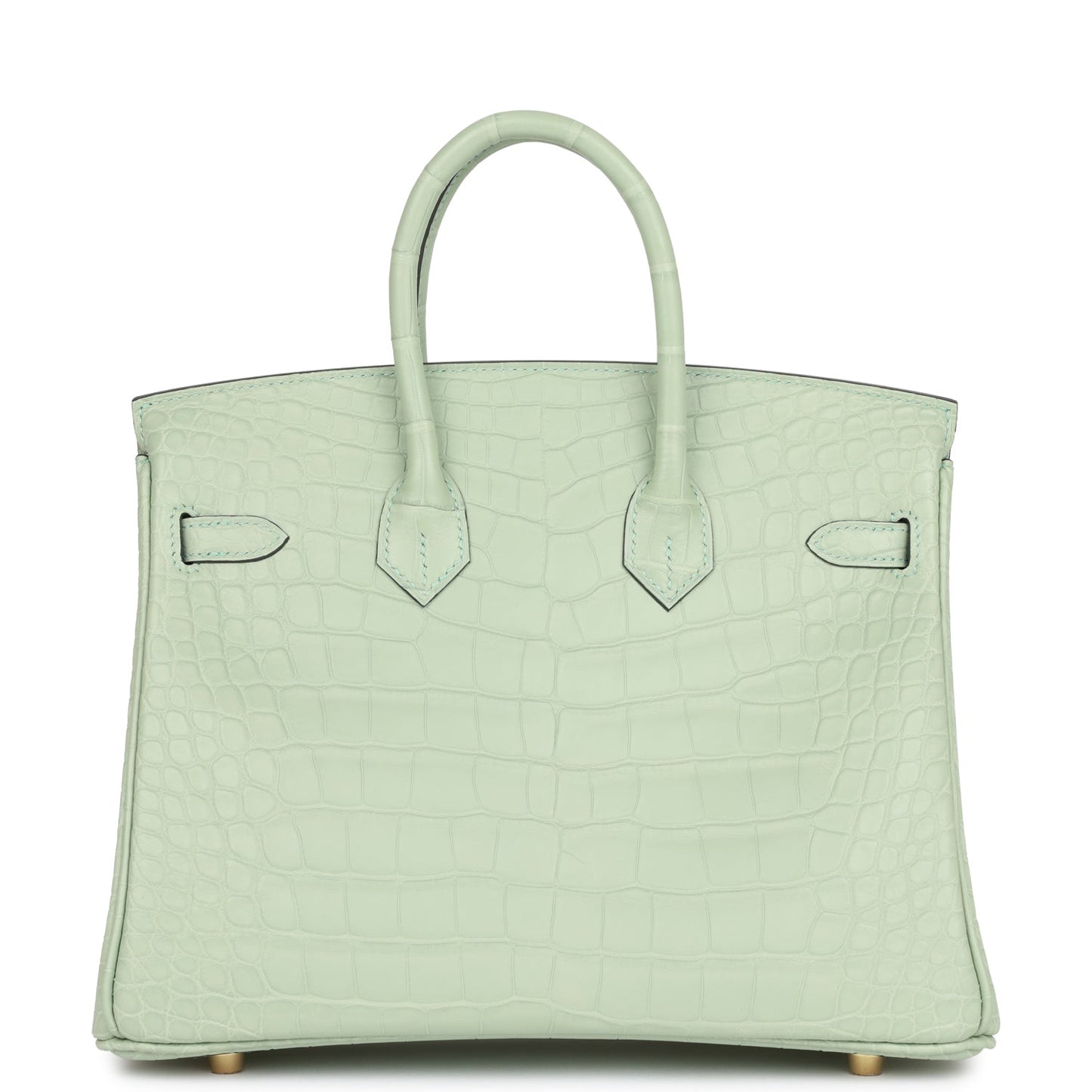 Hermes Birkin 25 Vert D'Eau Matte Alligator Gold Hardware