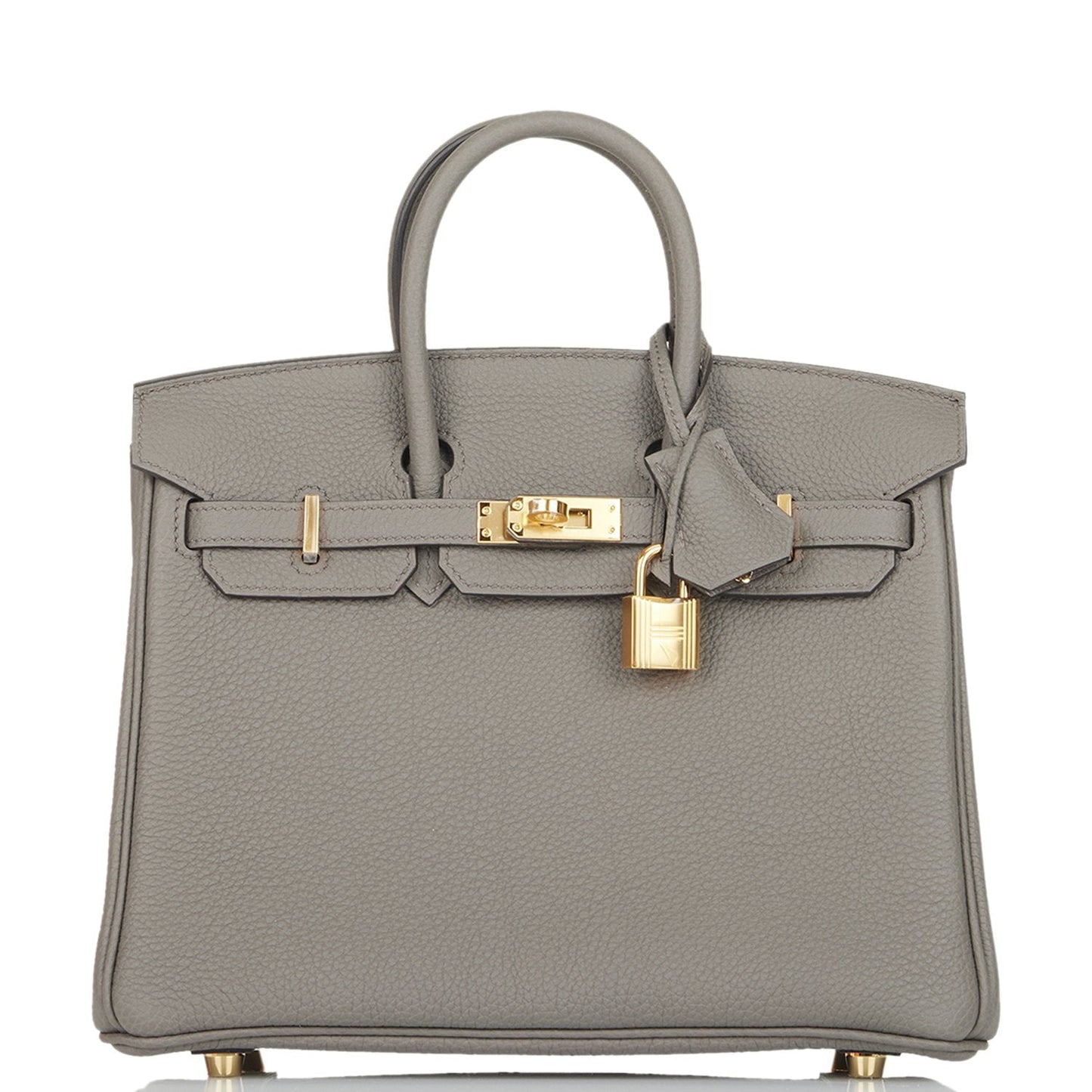 Hermes Birkin 25 Etain Togo Gold Hardware