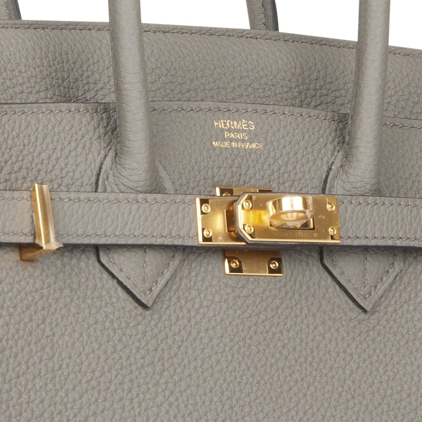 Hermes Birkin 25 Etain Togo Gold Hardware