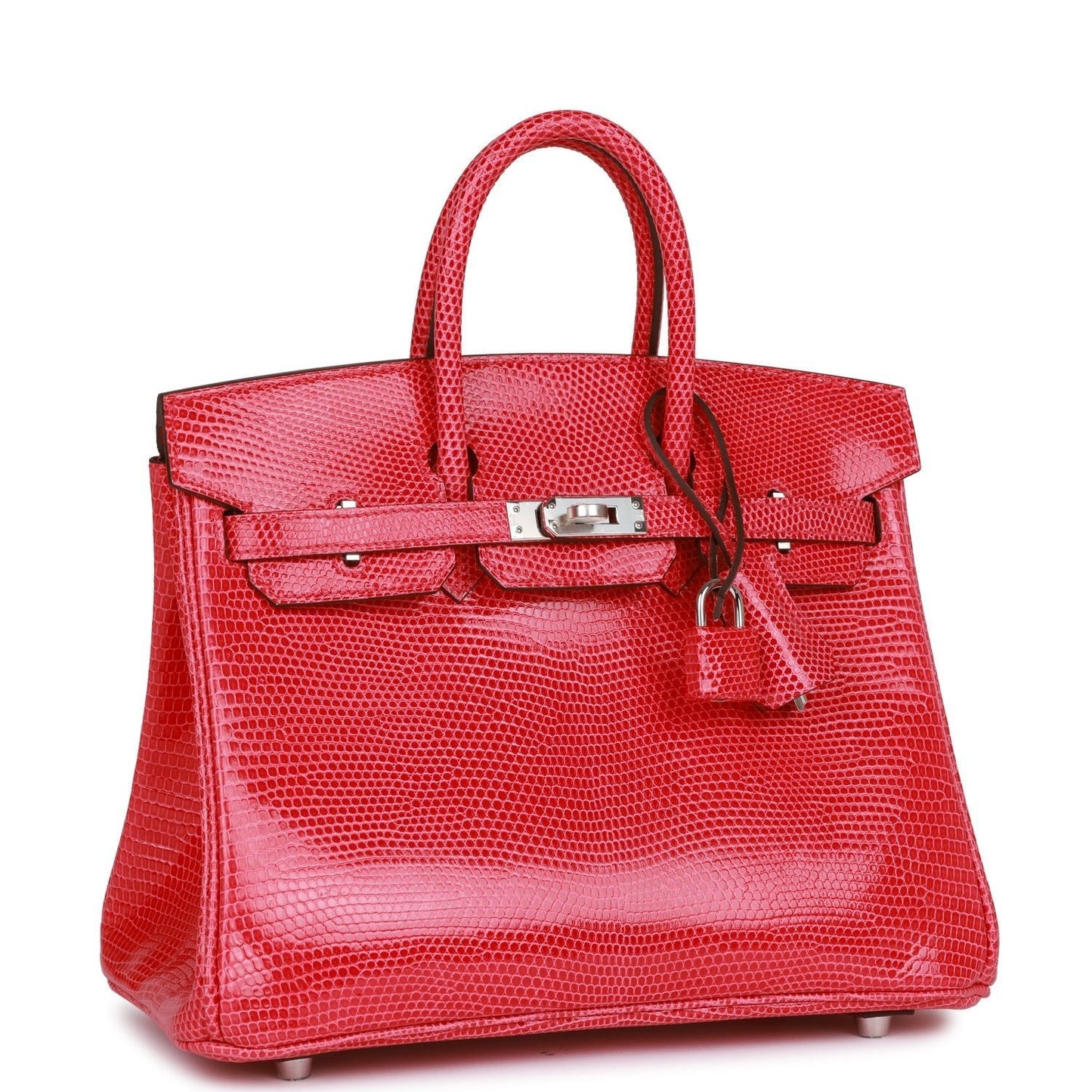 Hermes Birkin 25 Rose Extreme Lizard Palladium Hardware