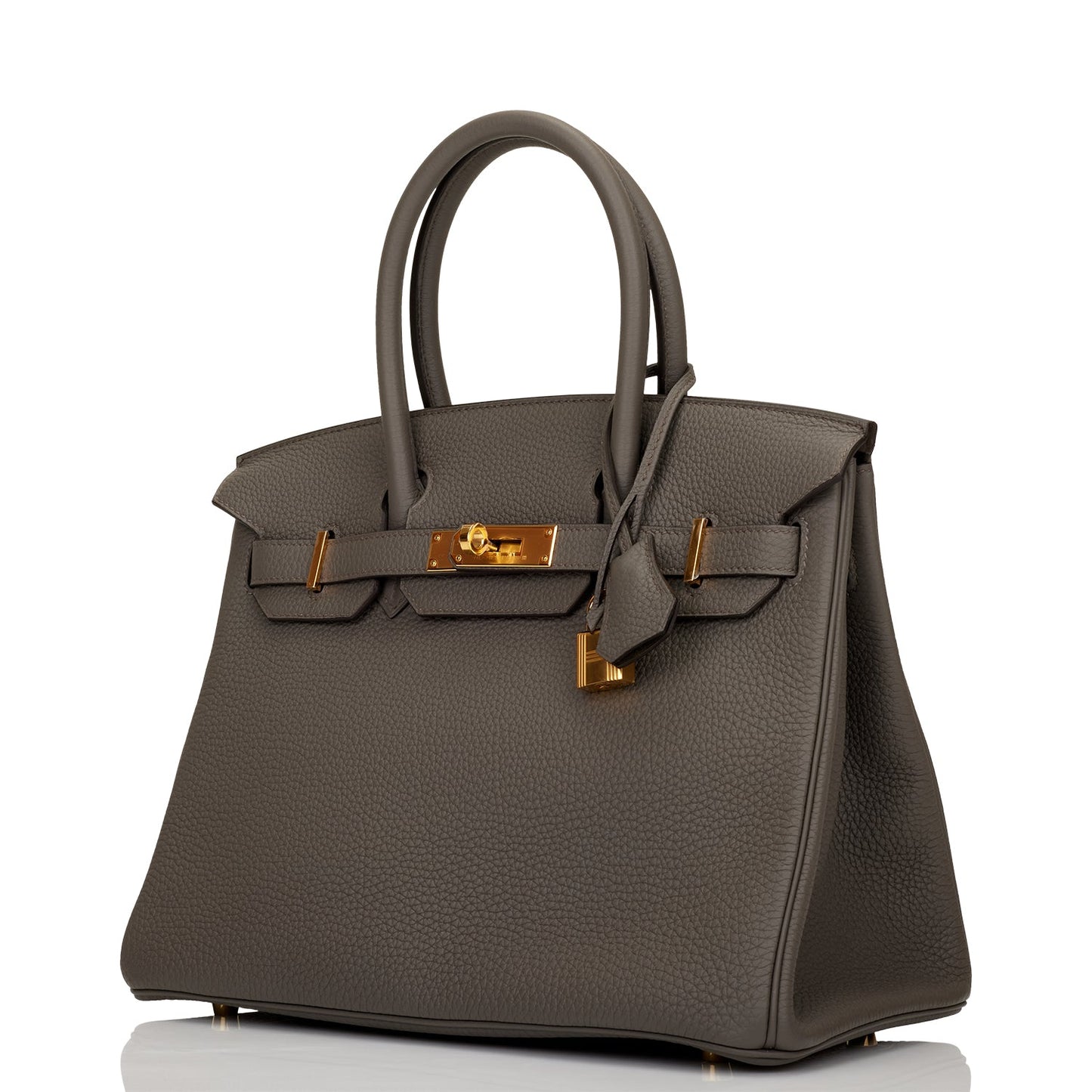 Hermes Birkin 30 Etain Togo Gold Hardware