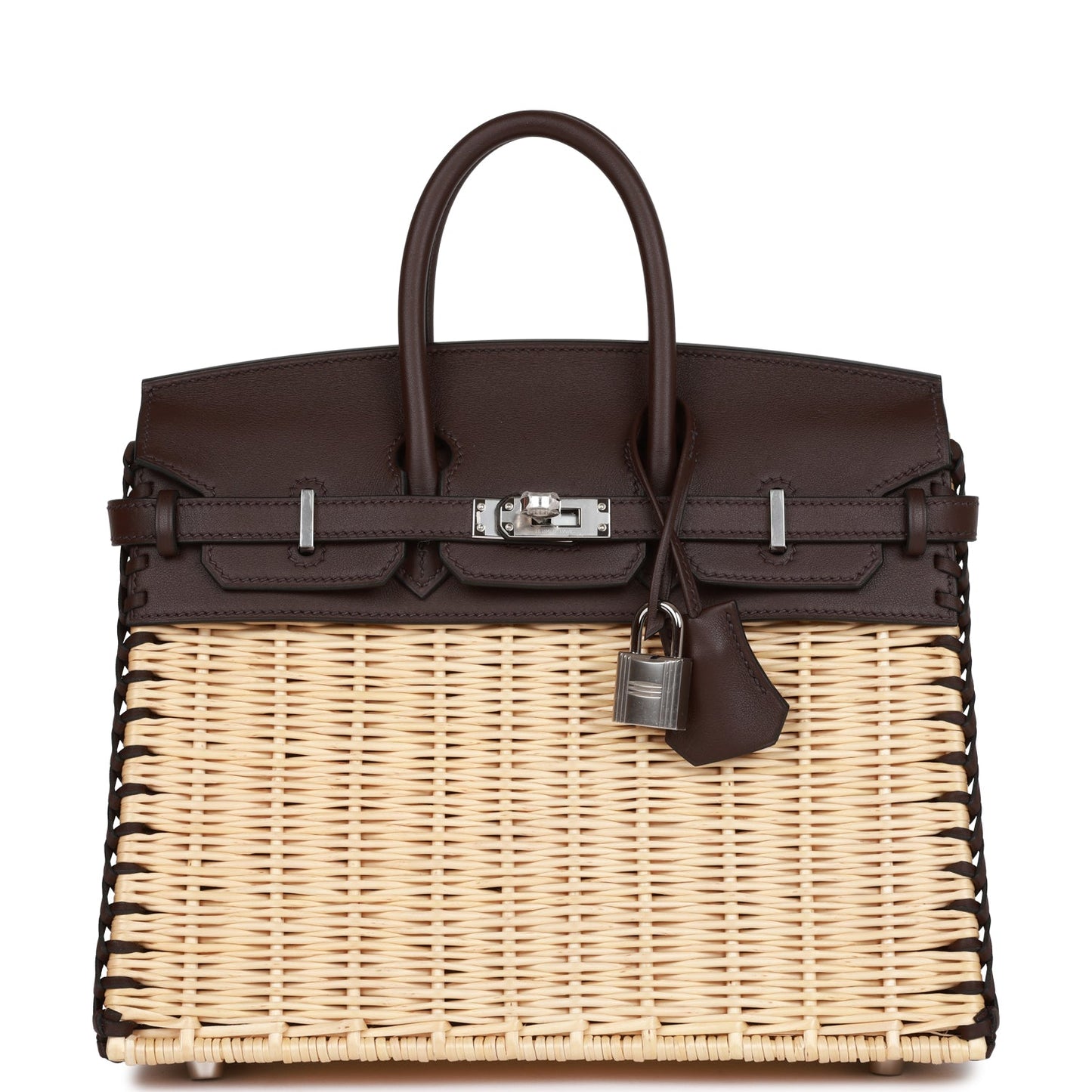 Hermes Picnic Sellier Birkin 25 Rouge Sellier Swift Palladium Hardware