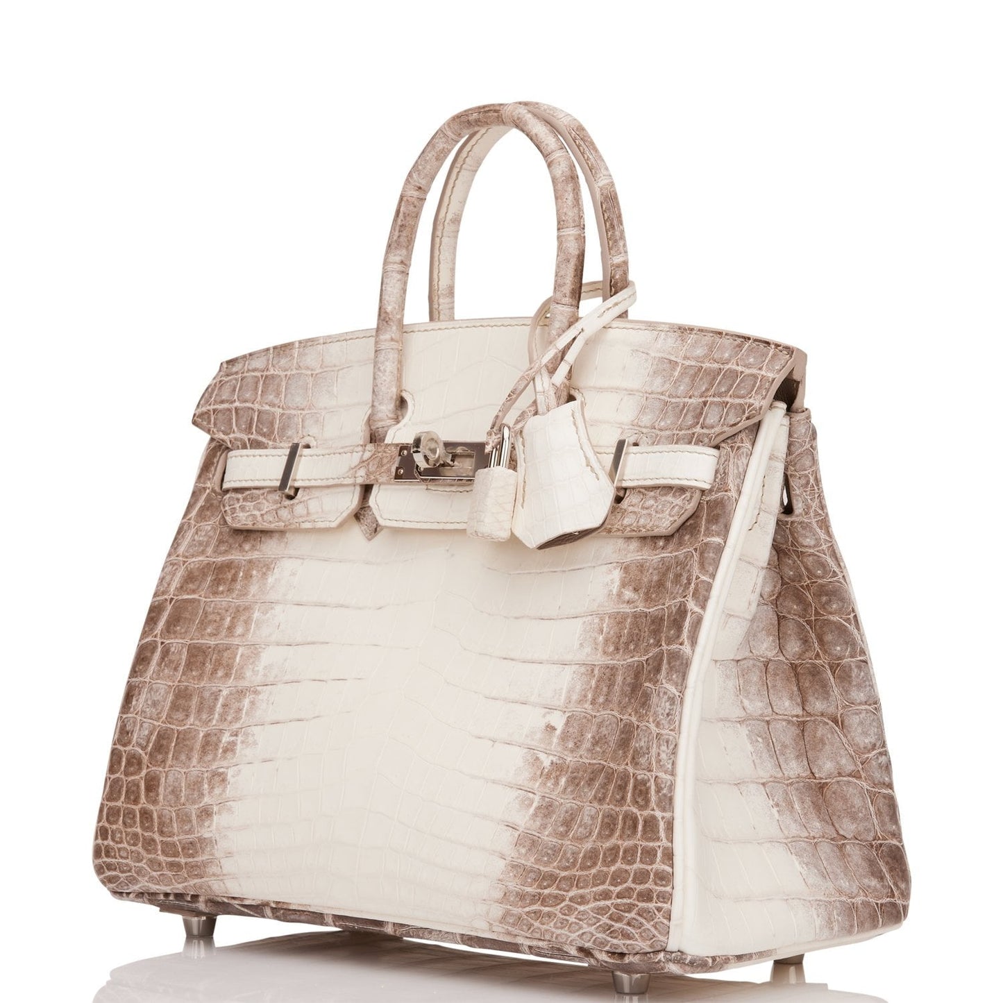 Hermes Birkin 25 Himalaya Niloticus Crocodile Palladium Hardware