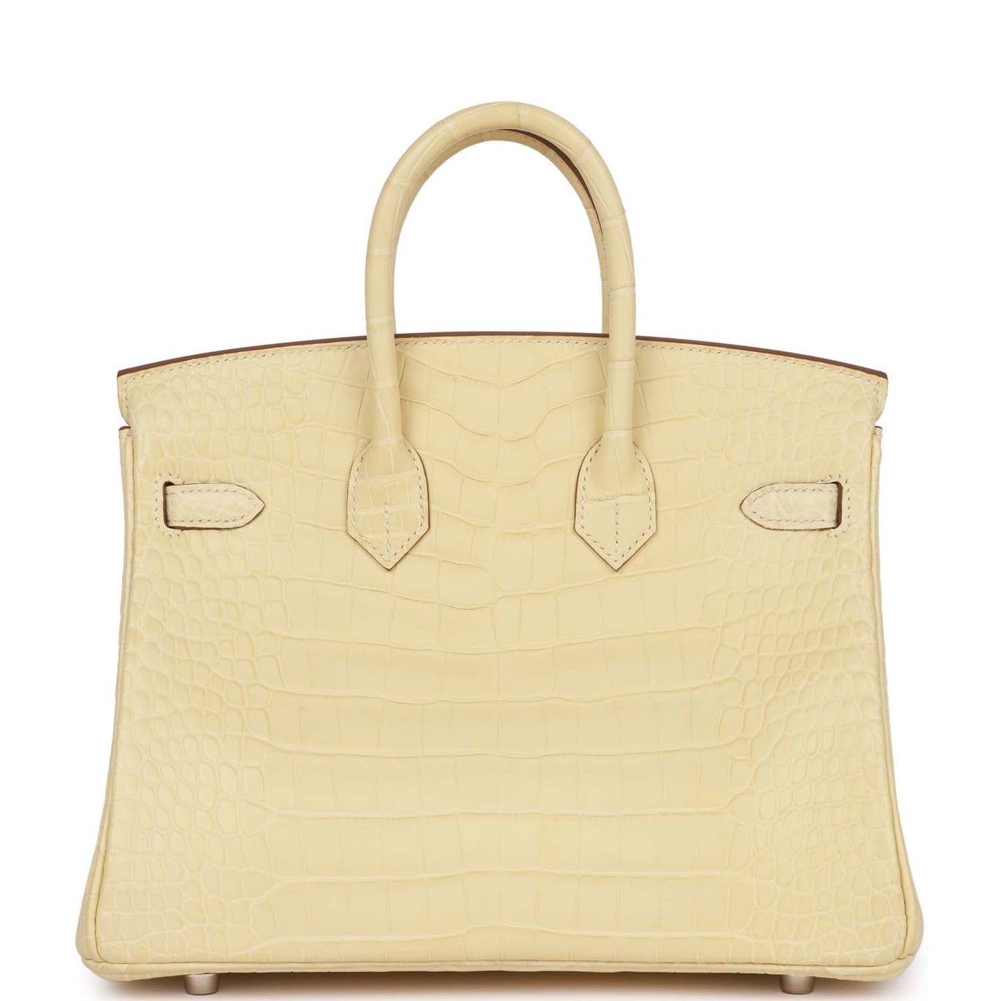 Hermes Birkin 25 Vanille Matte Alligator Palladium Hardware