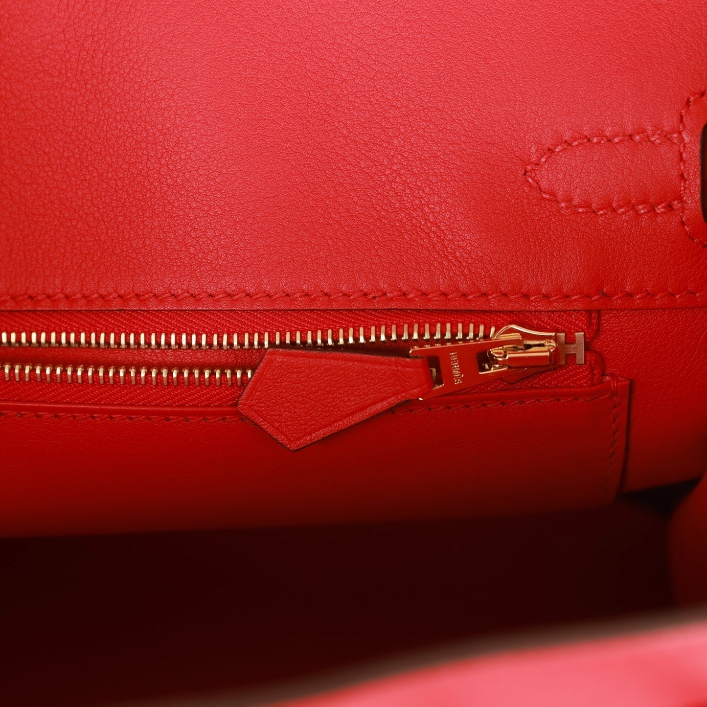 Hermes Birkin 25 Rouge De Coeur Swift Gold Hardware