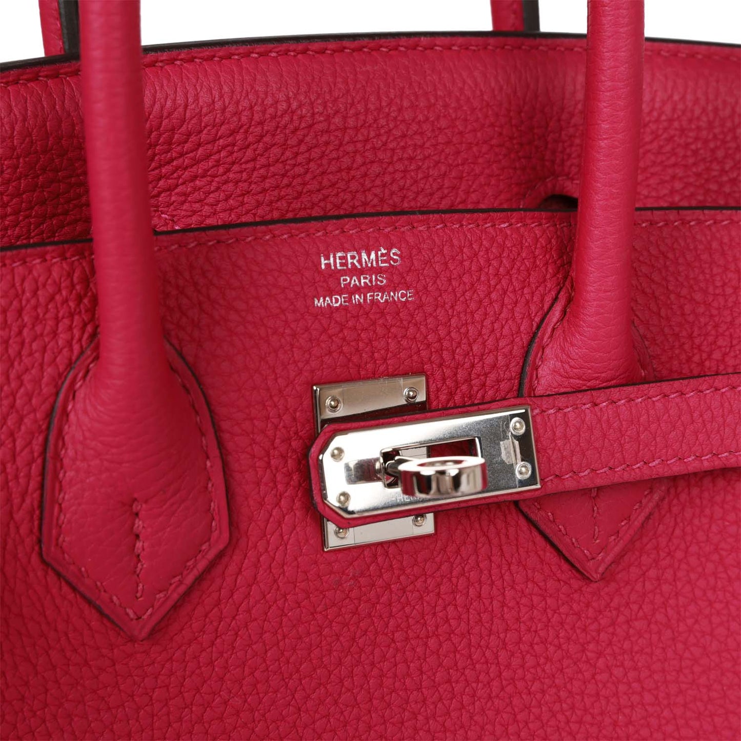 Hermes Birkin 25 Rose Pourpre Togo Palladium Hardware