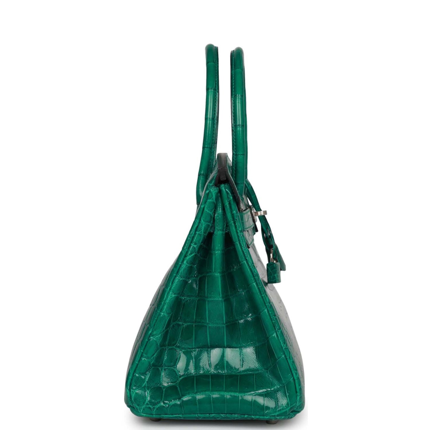 Hermes Birkin 30 Emerald Shiny Niloticus Crocodile Palladium Hardware