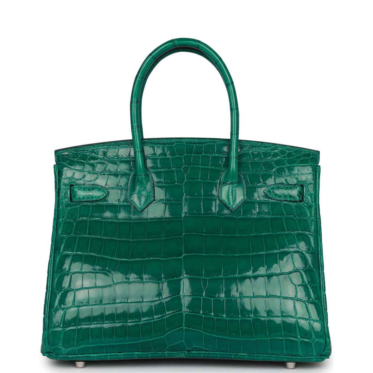 Hermes Birkin 30 Emerald Shiny Niloticus Crocodile Palladium Hardware