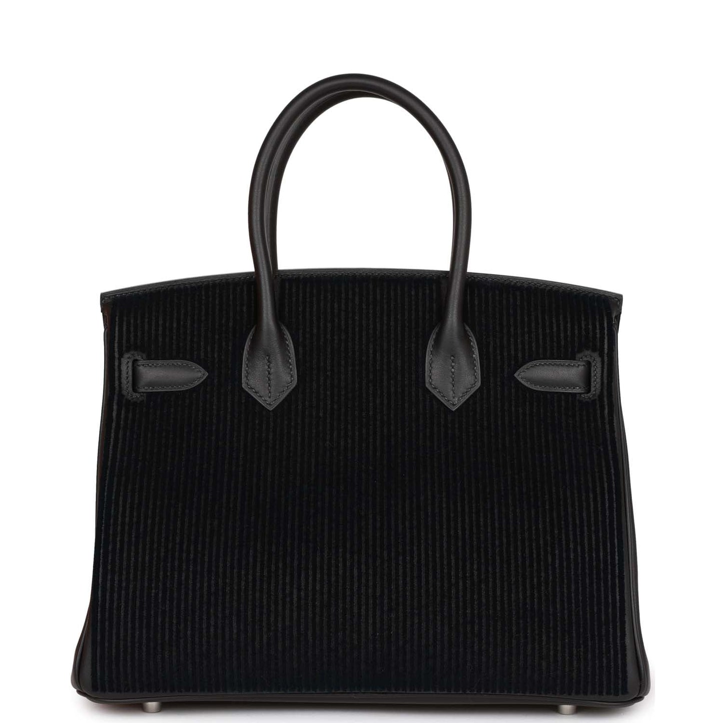 Hermes Birkin 30 Cote-a-Cote Tuffetage and Black Swift Palladium Hardware