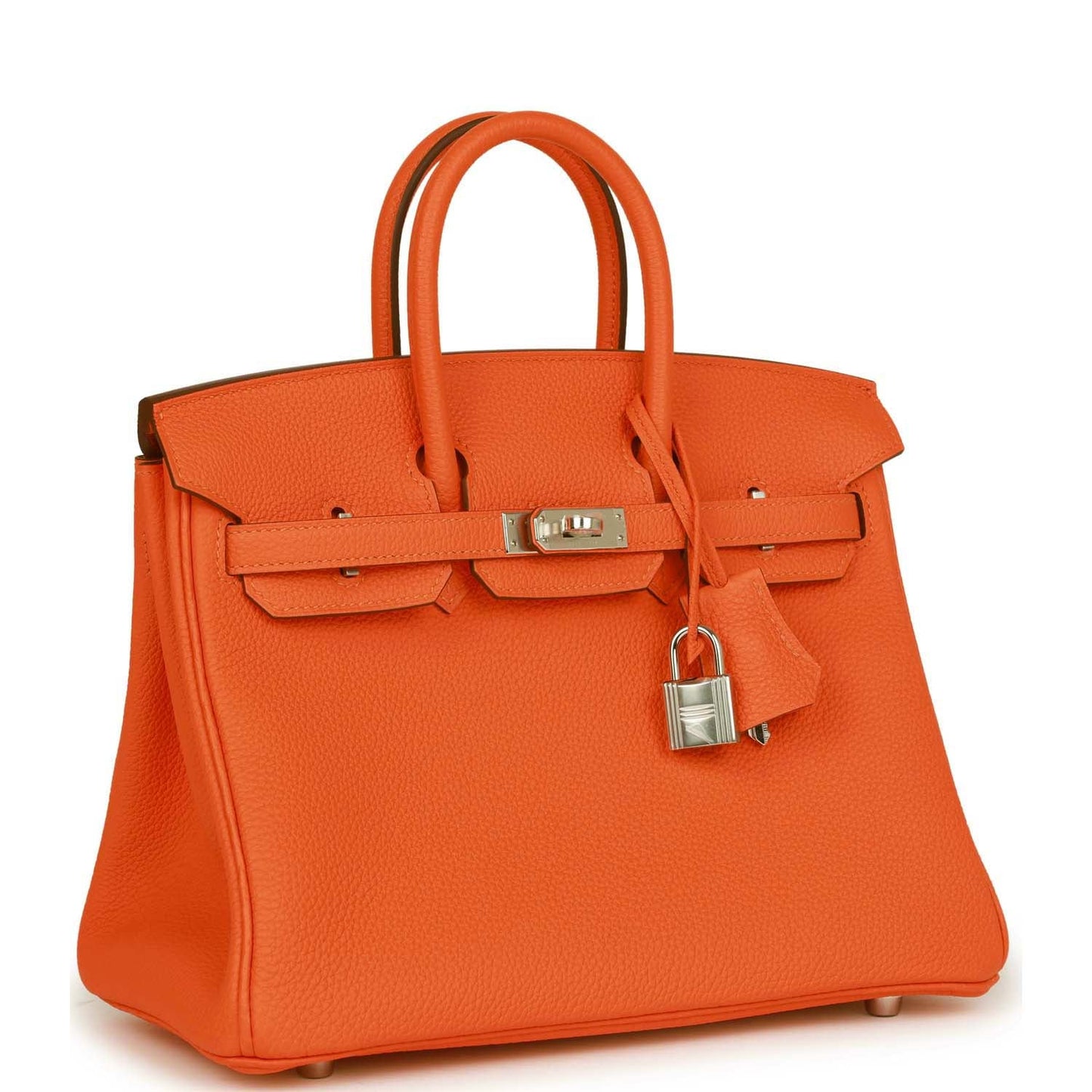 Hermes Birkin 25 Orange Minium Togo Palladium Hardware