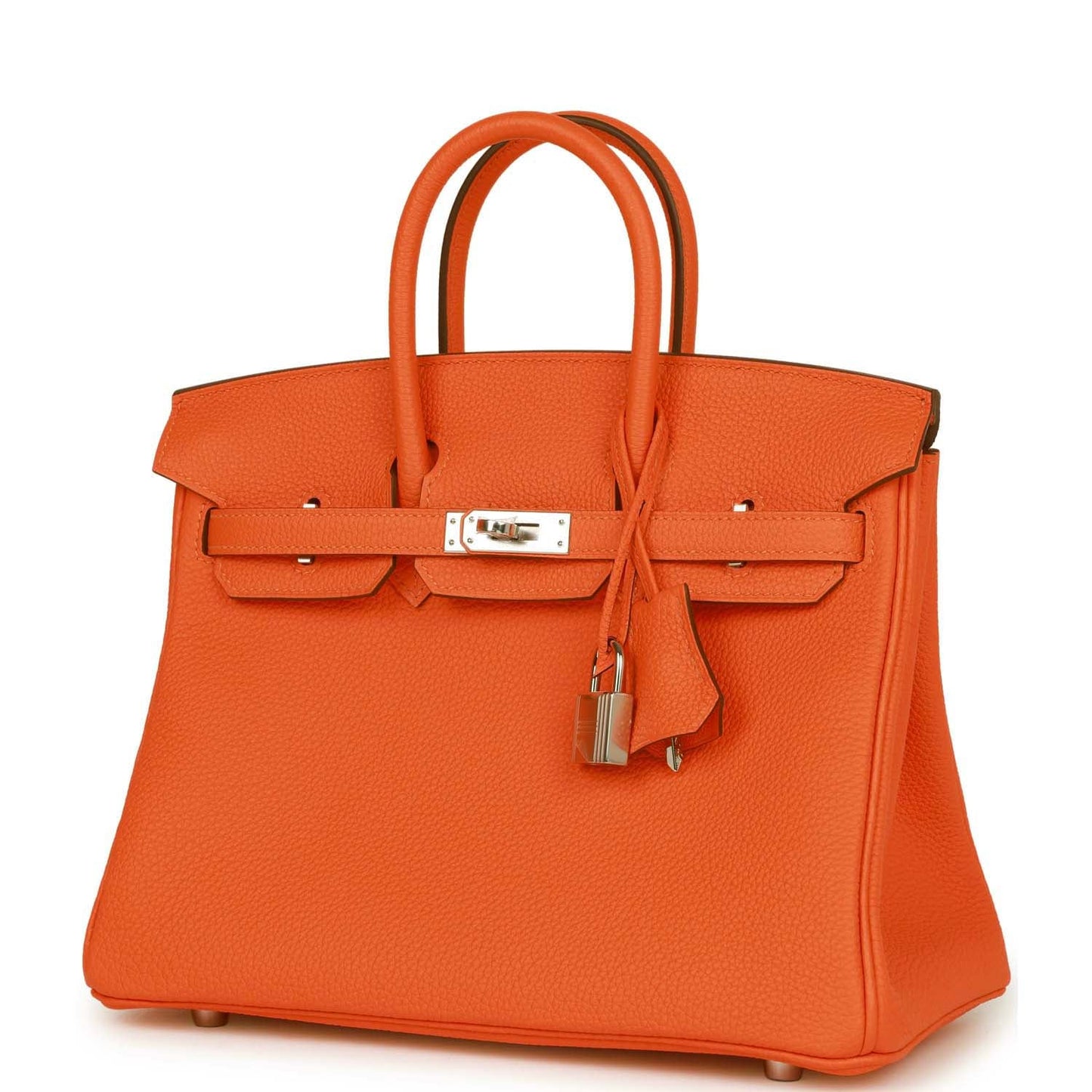 Hermes Birkin 25 Orange Minium Togo Palladium Hardware