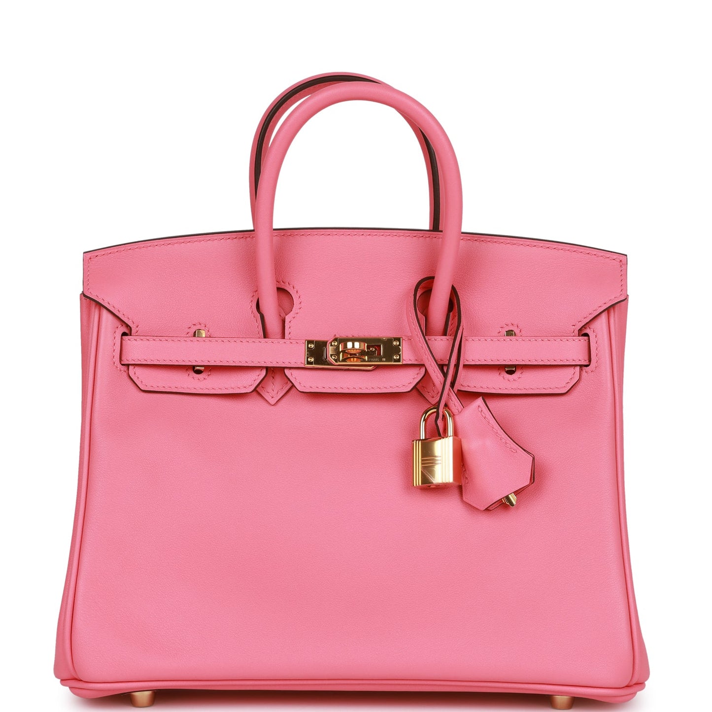 Hermes Birkin 25 Rose Azalee Swift Gold Hardware