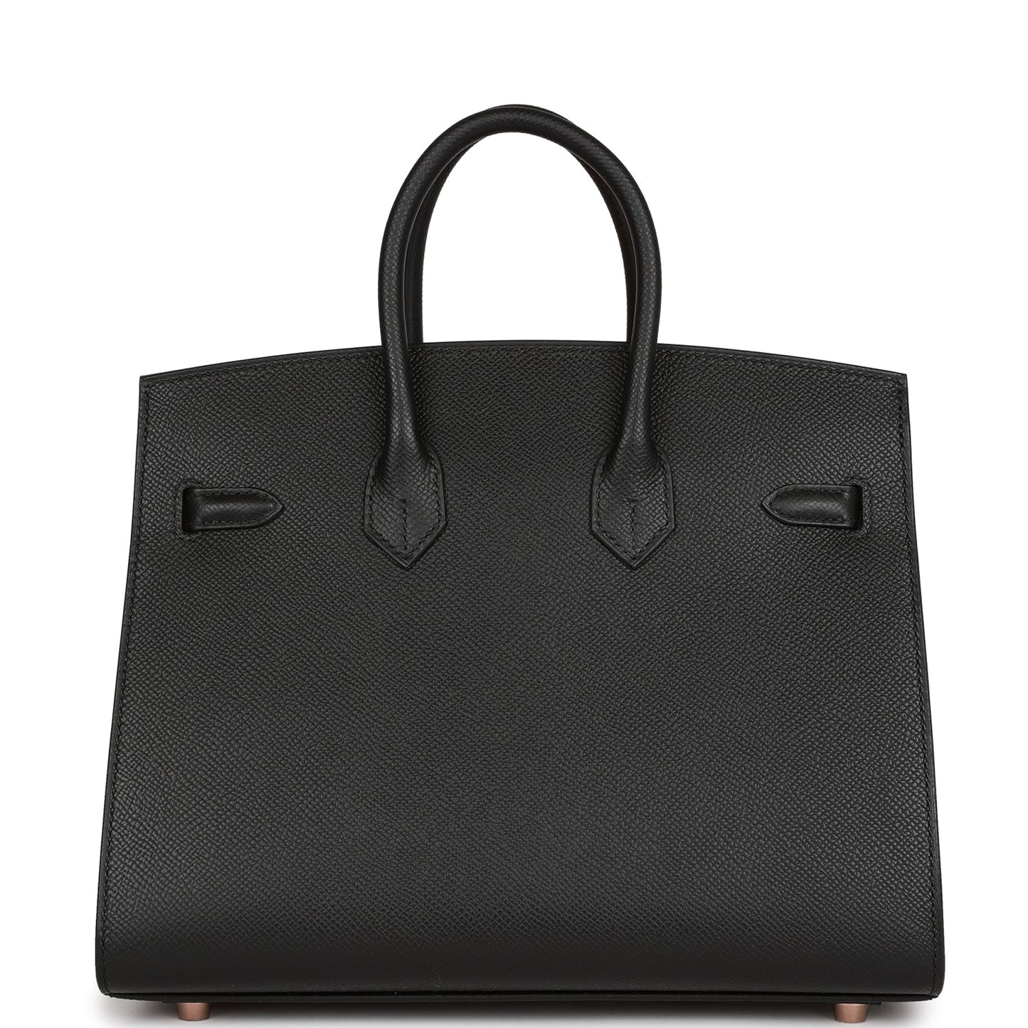 Hermes Birkin Sellier 25 Black Epsom Rose Gold Hardware