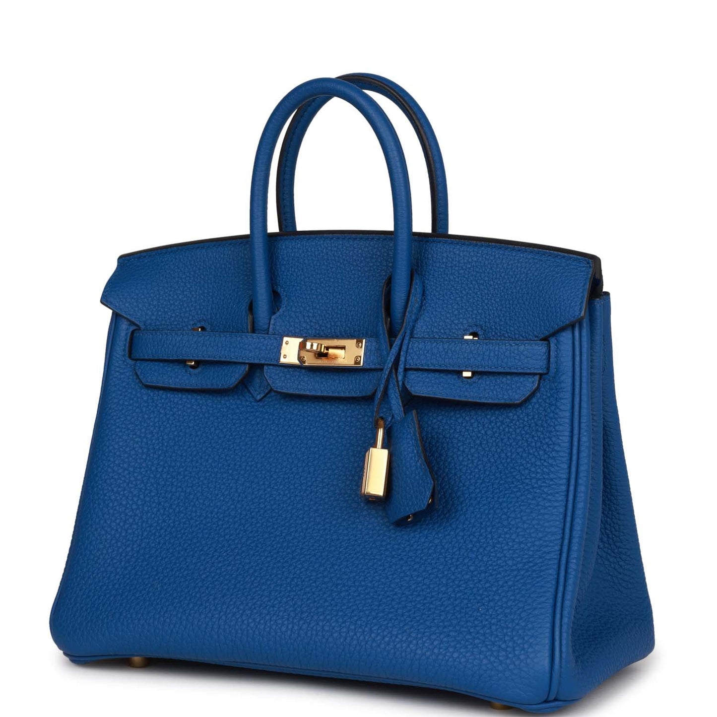 Hermes Birkin 25 Bleu France Togo Gold Hardware