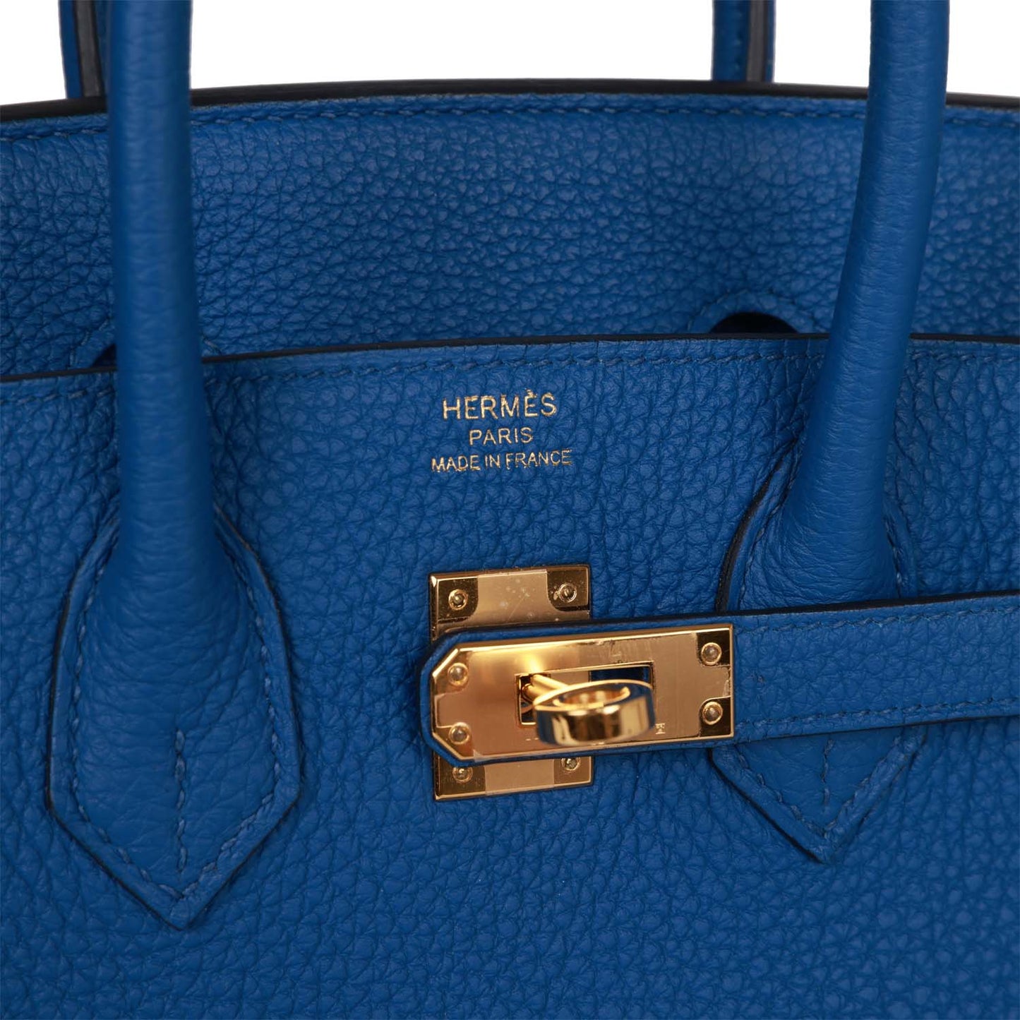 Hermes Birkin 25 Bleu France Togo Gold Hardware