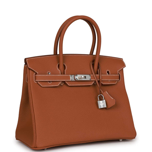 Hermes Birkin 30 Gold Togo Palladium Hardware