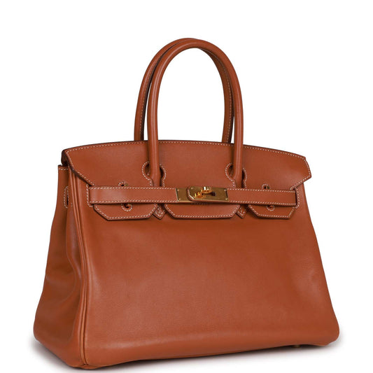 Hermes Birkin 30 Fauve Swift Gold Hardware