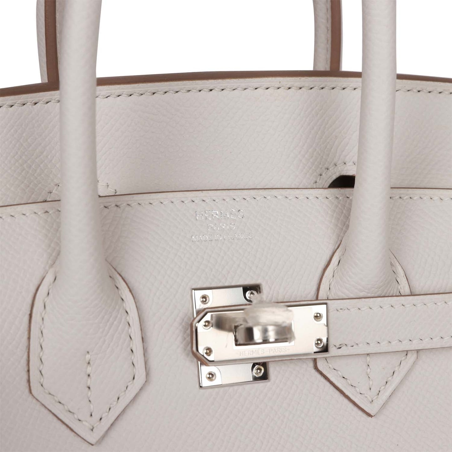 Hermes Birkin Sellier 25 Gris Pale Epsom Palladium Hardware