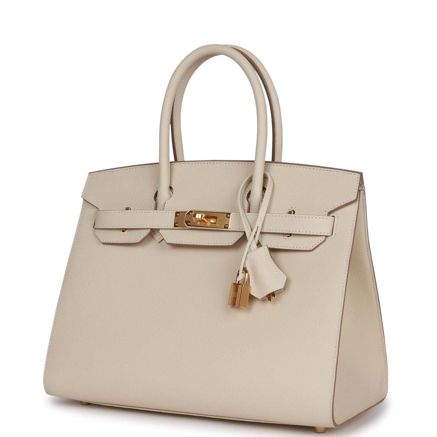 Hermes Birkin Sellier 30 Craie Epsom Gold Hardware