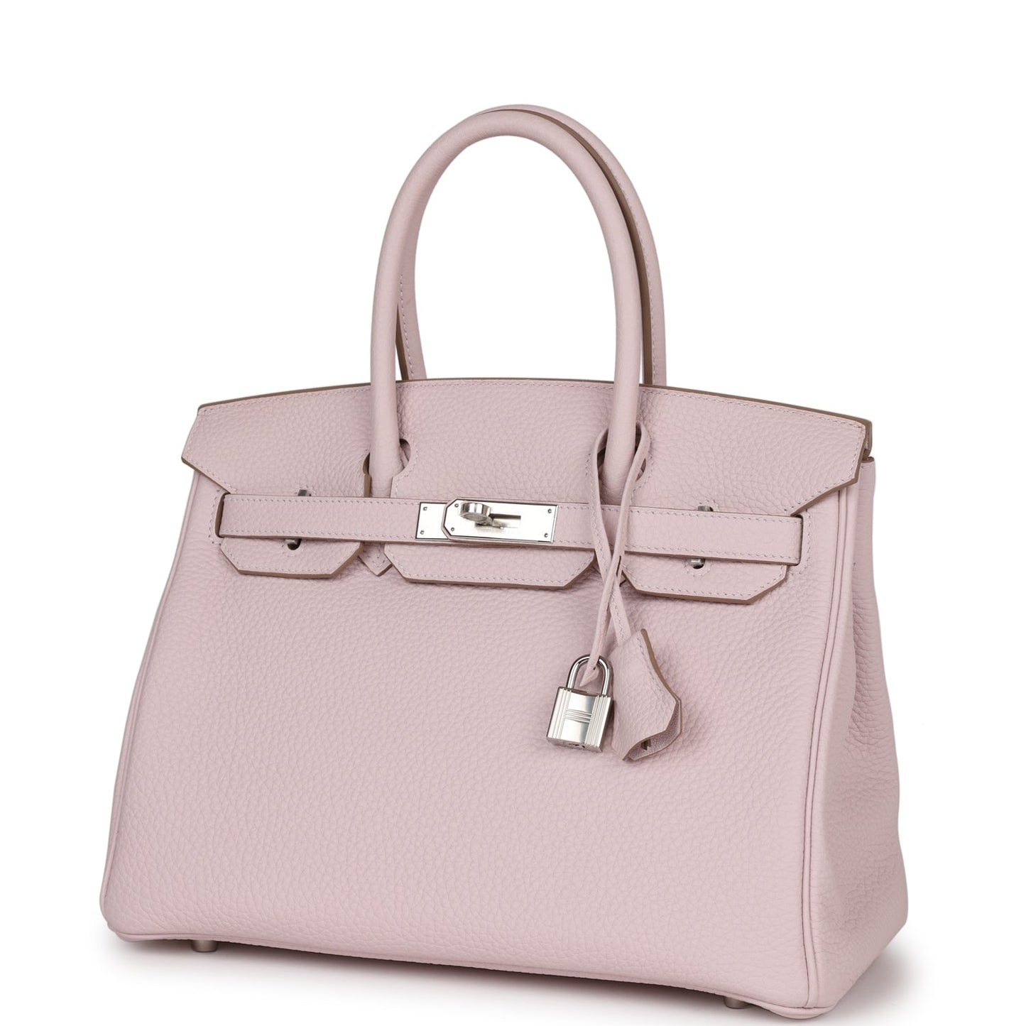 Hermes Birkin 30 Mauve Pale Clemence Palladium Hardware