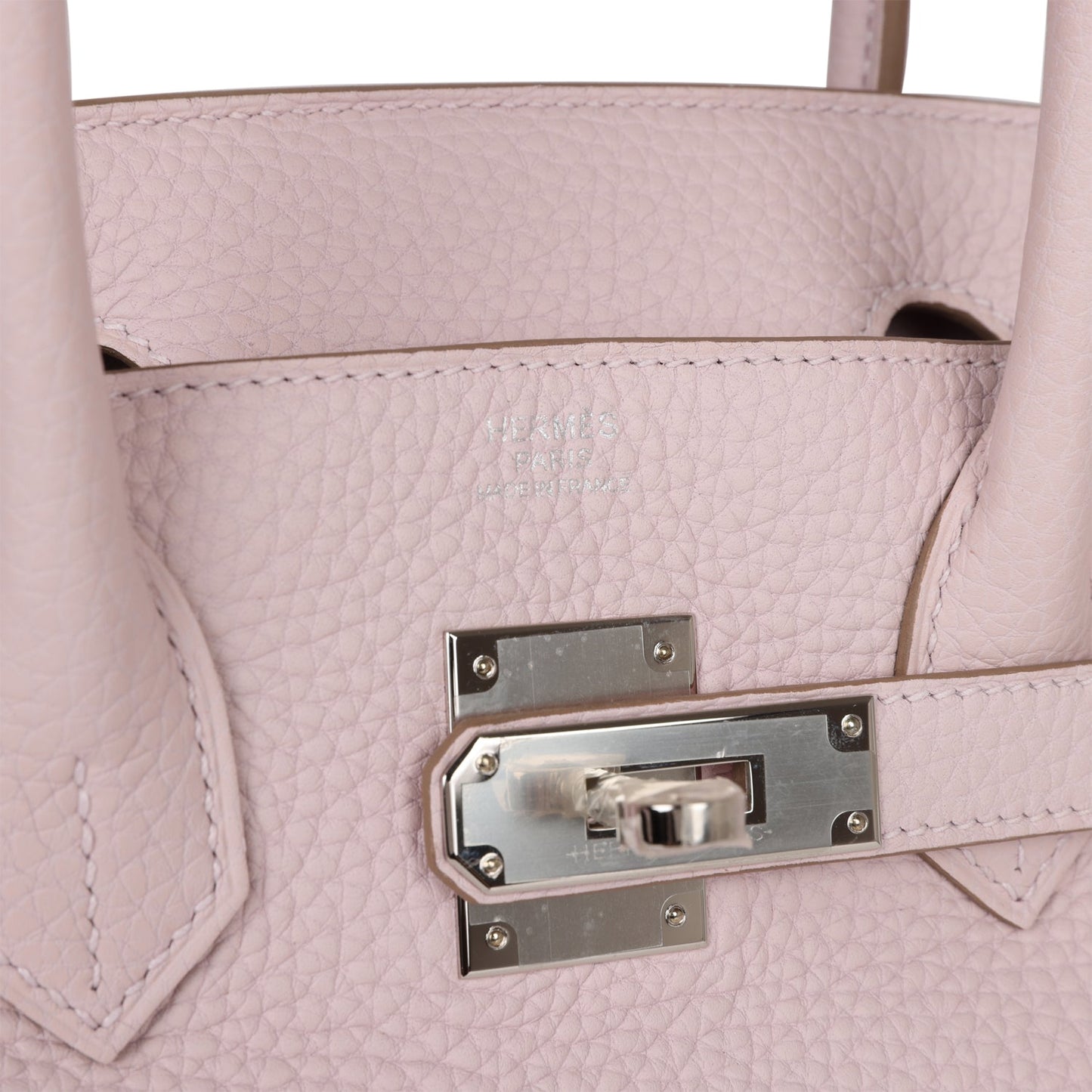 Hermes Birkin 30 Mauve Pale Clemence Palladium Hardware