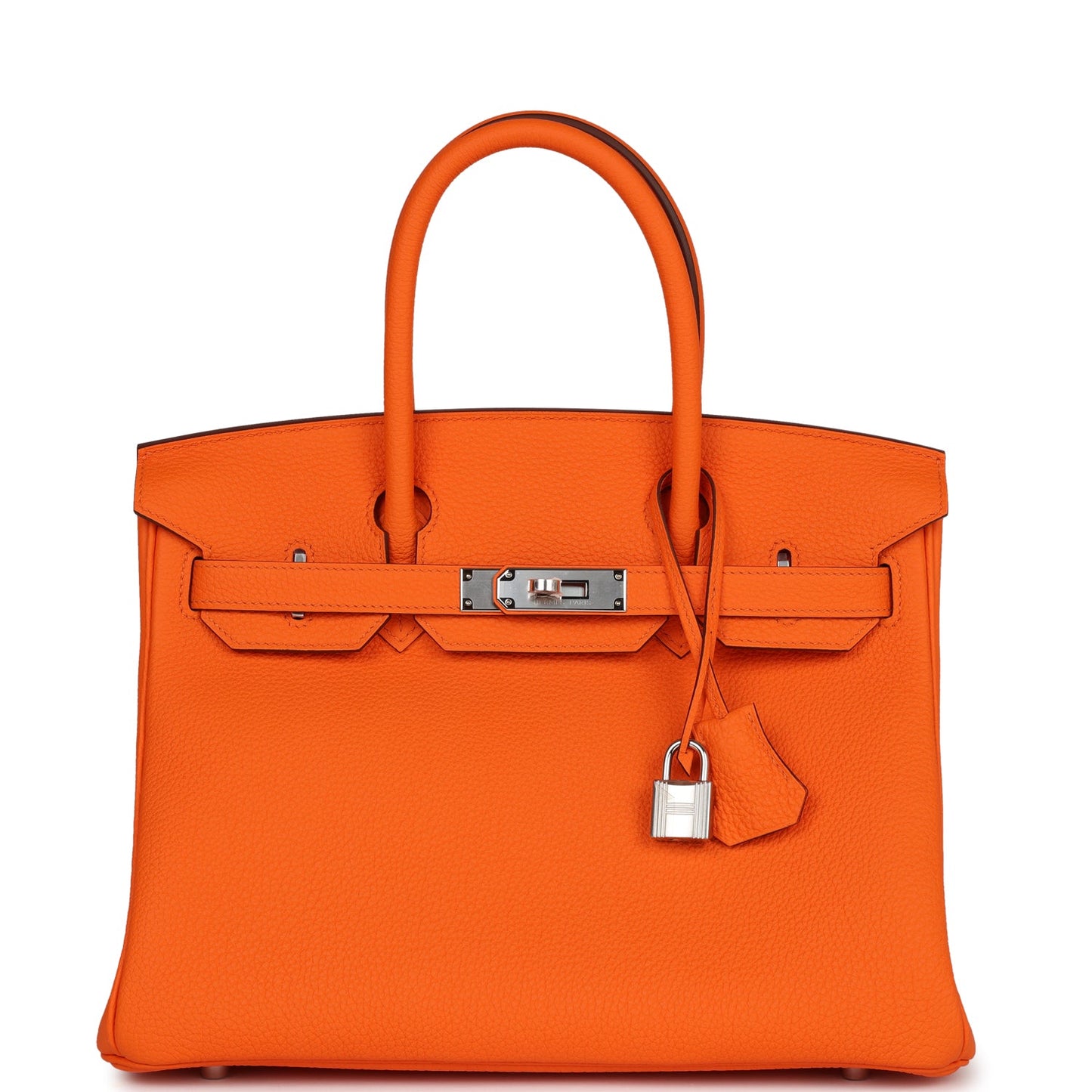 Hermes Birkin 30 Orange Minium Togo Palladium Hardware