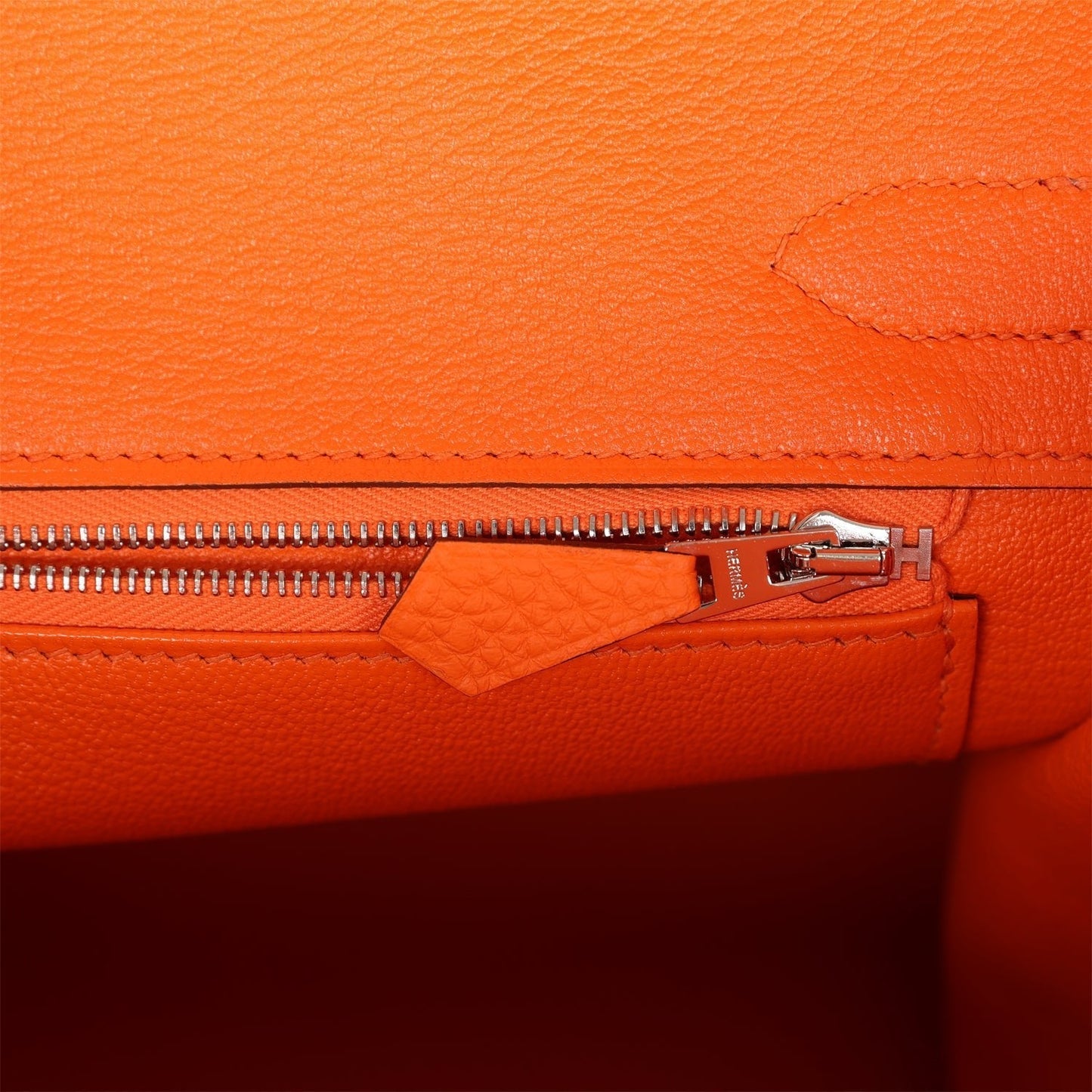 Hermes Birkin 30 Orange Minium Togo Palladium Hardware