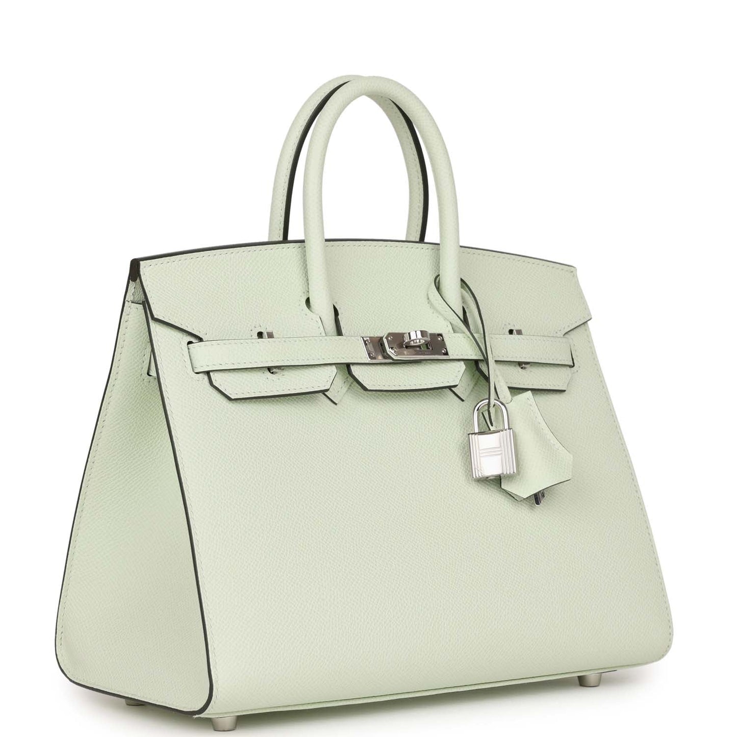 Hermes Birkin Sellier 25 Vert Fizz Epsom Palladium Hardware