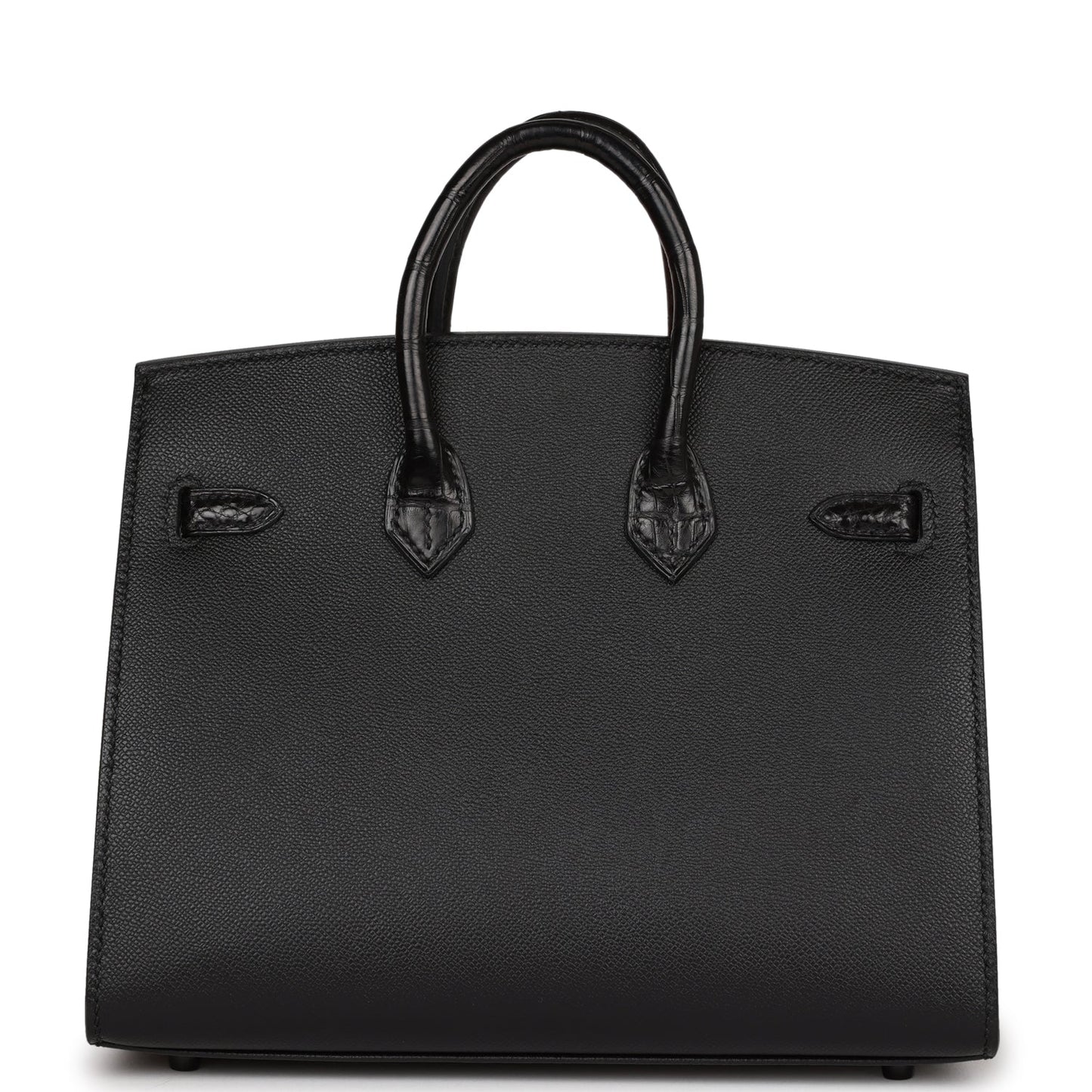 Hermes Sac Faubourg Birkin 20 So Black Matte Alligator Black Hardware