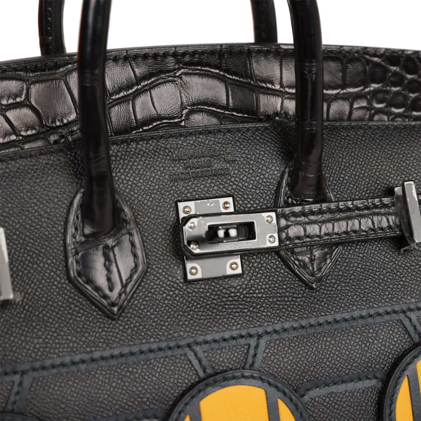 Hermes Sac Faubourg Birkin 20 So Black Matte Alligator Black Hardware