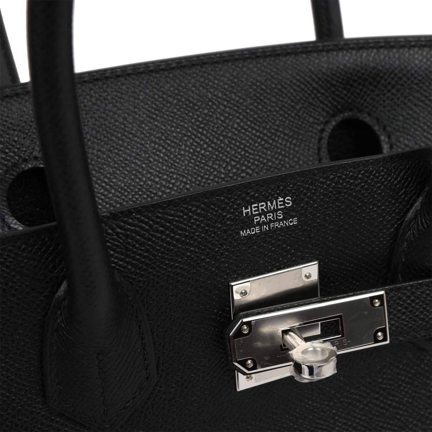 Hermes Birkin 30 Black Epsom Palladium Hardware