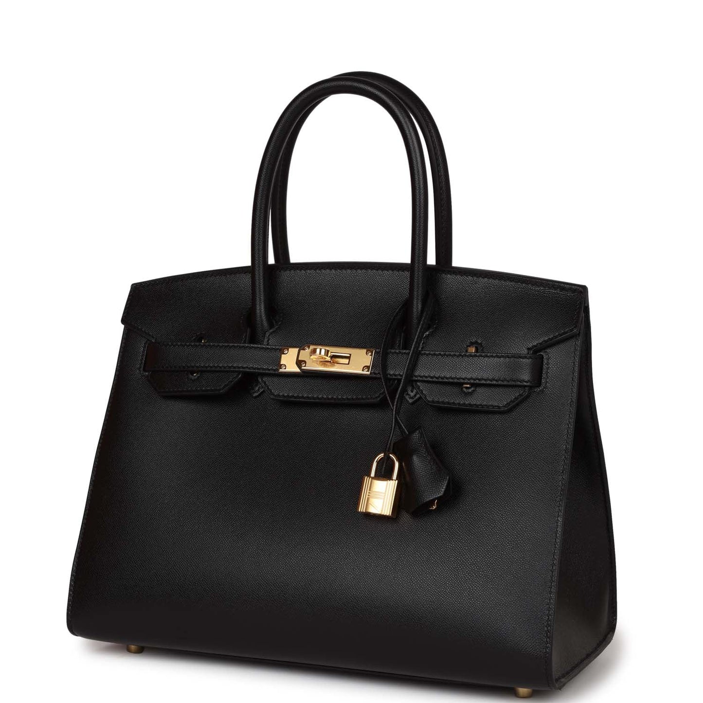 Hermes Birkin Sellier 30 Black Madame Gold Hardware