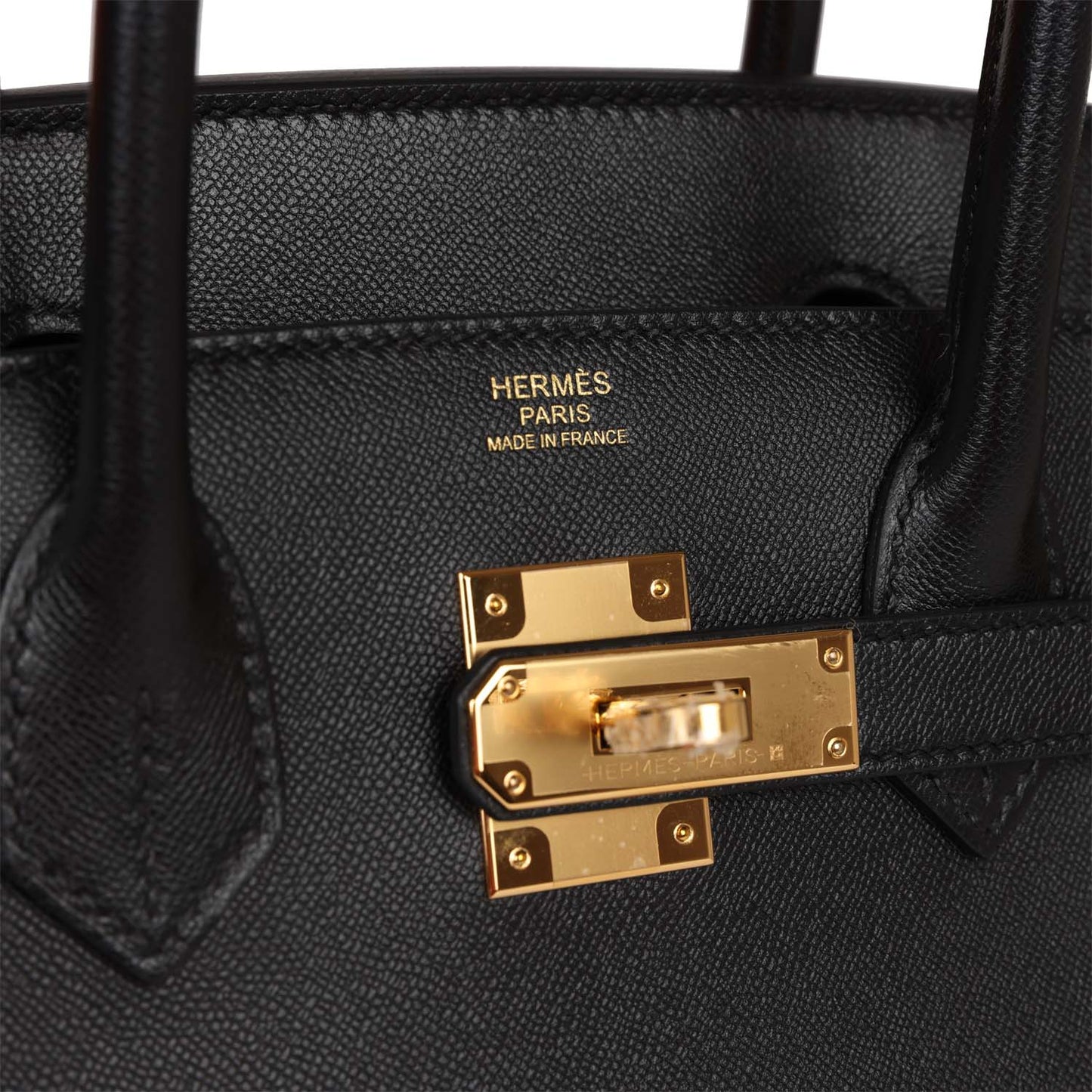 Hermes Birkin Sellier 30 Black Madame Gold Hardware