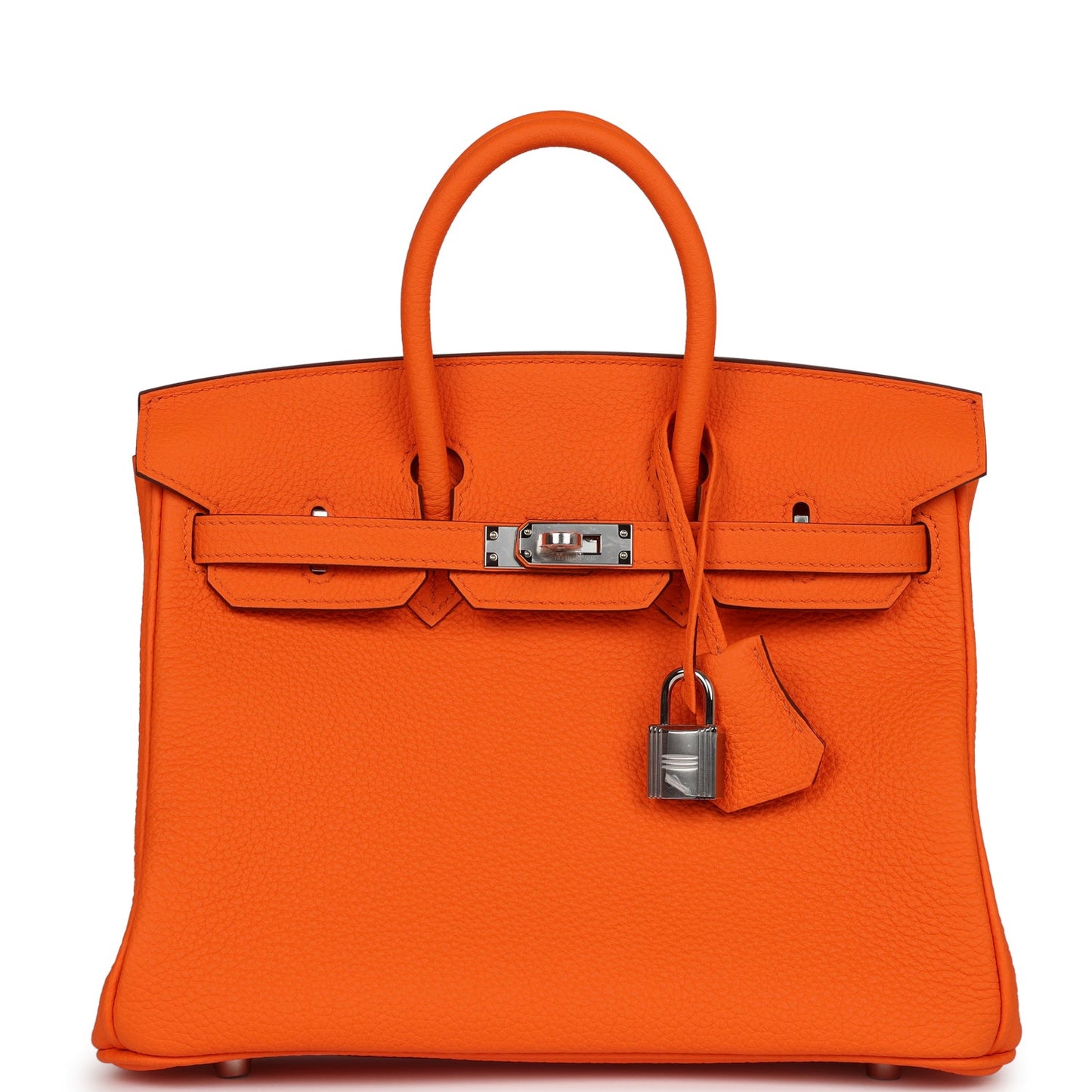 Hermes Birkin 25 Orange Minium Togo Palladium Hardware