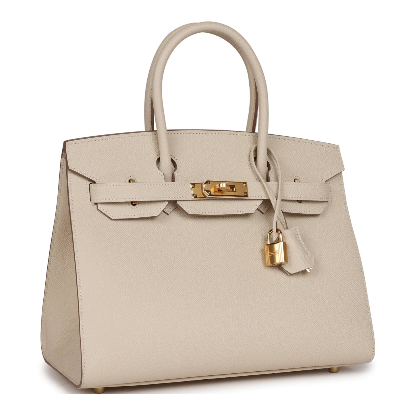 Hermes Birkin Sellier 30 Craie Epsom Gold Hardware