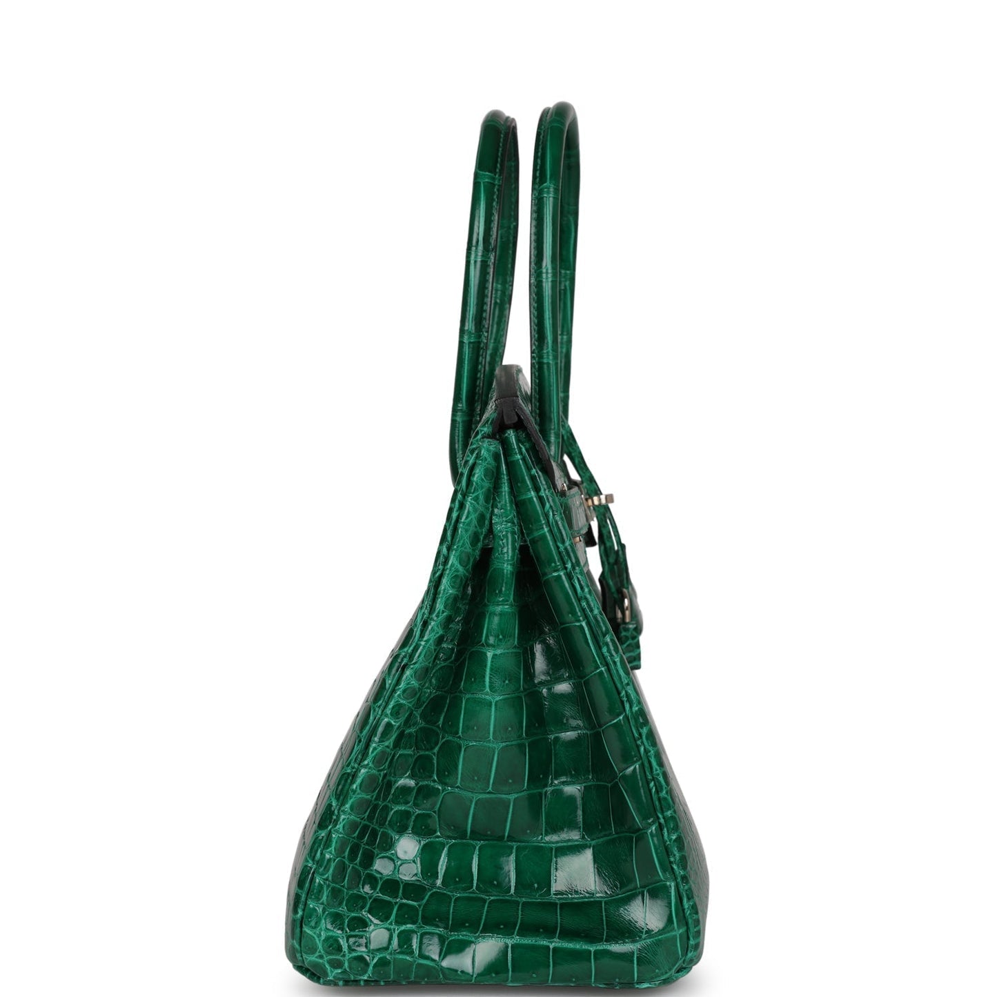 Hermes Birkin 30 Emerald Shiny Niloticus Crocodile Palladium Hardware