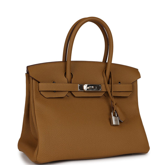 Hermes Birkin 30 Bronze D'Or Verso Togo Palladium Hardware