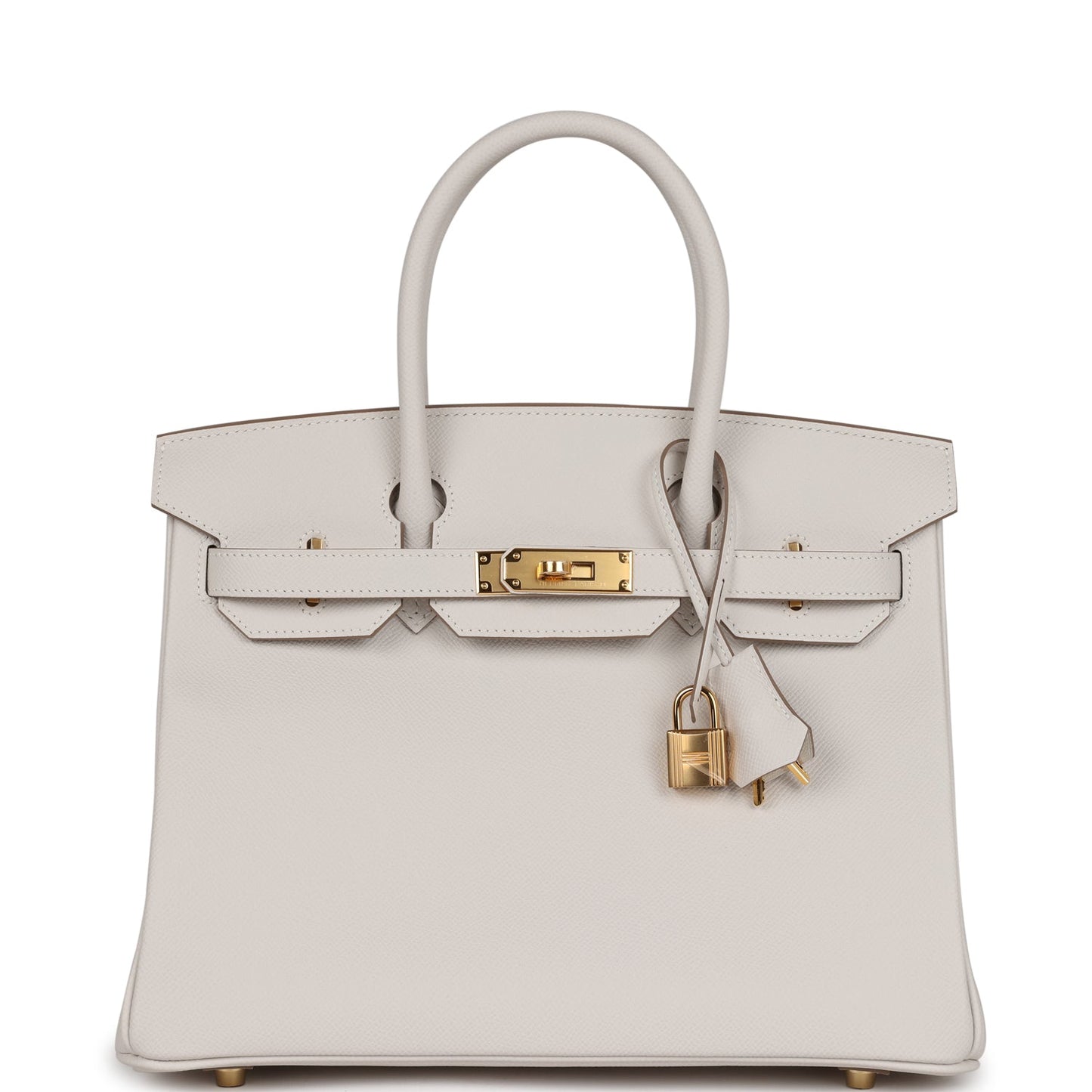 Hermes Birkin 30 Gris Pale Epsom Gold Hardware