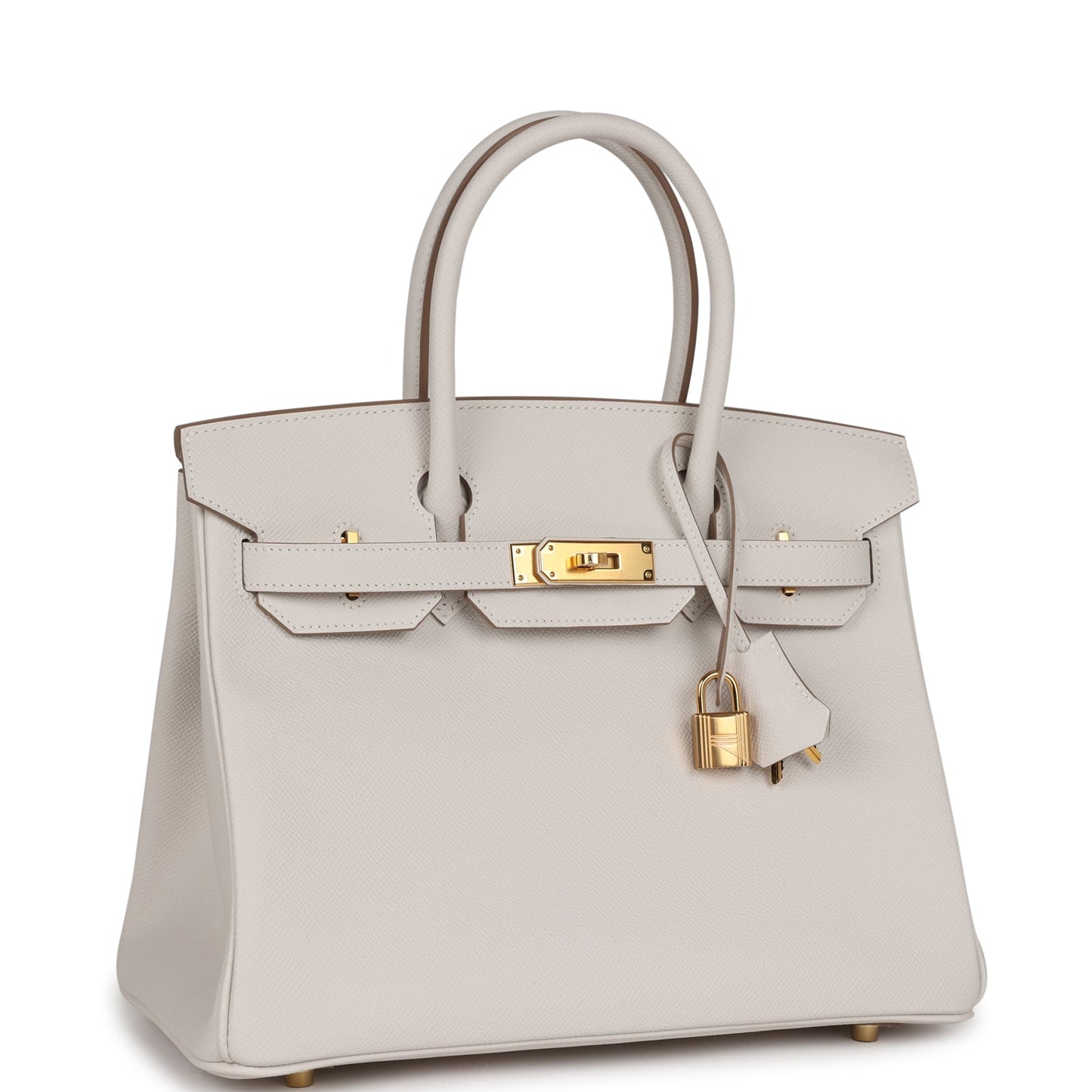 Hermes Birkin 30 Gris Pale Epsom Gold Hardware