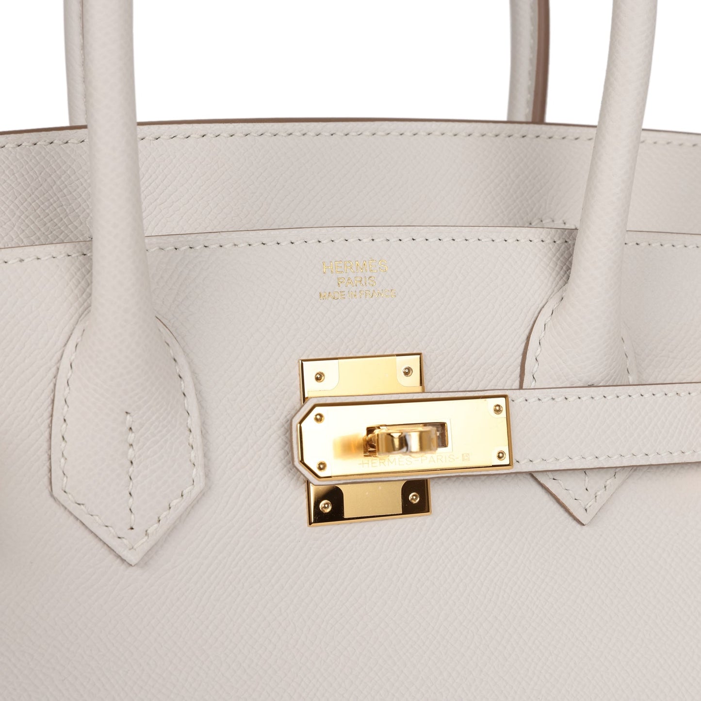 Hermes Birkin 30 Gris Pale Epsom Gold Hardware