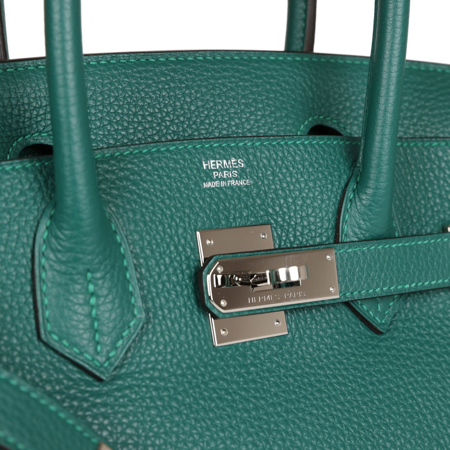 Hermes Birkin 30 Malachite Togo Palladium Hardware