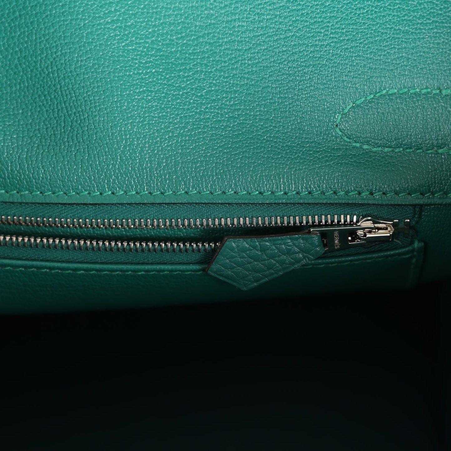 Hermes Birkin 30 Malachite Togo Palladium Hardware