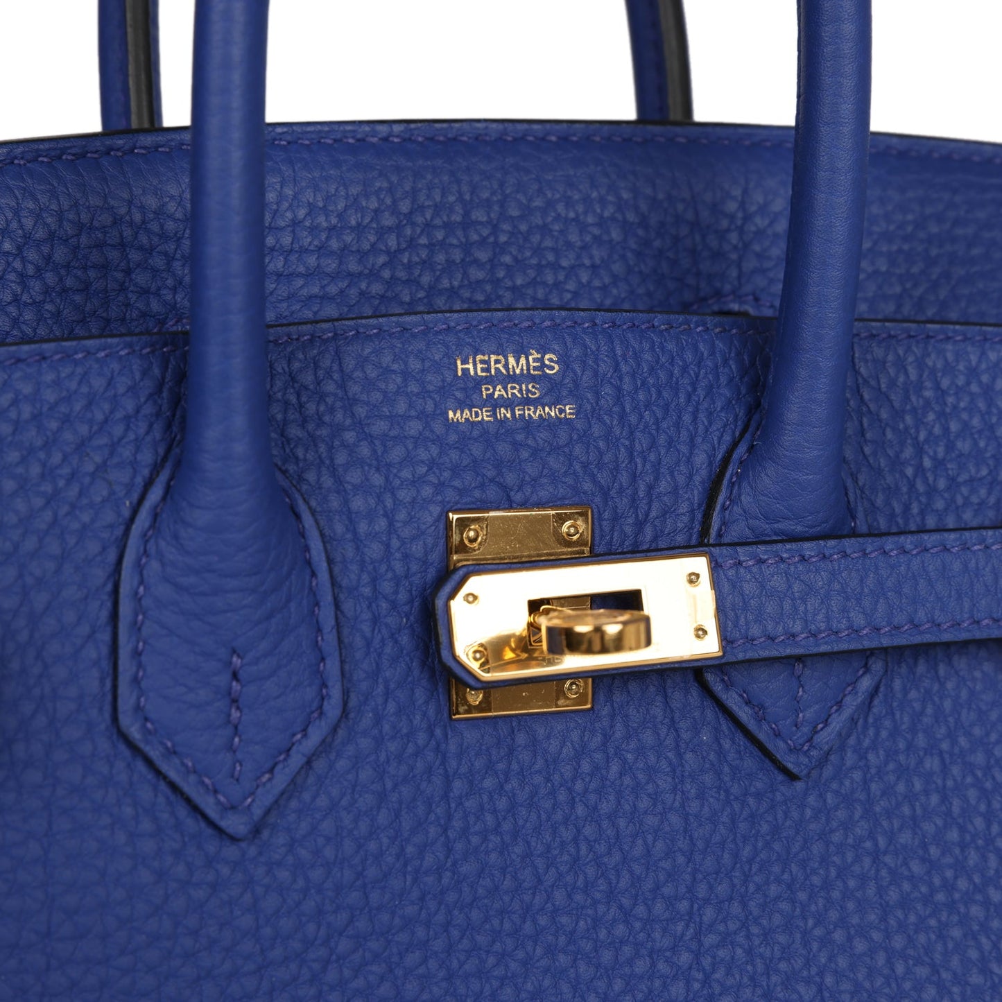 Hermes Birkin 25 Bleu Electric Togo Gold Hardware