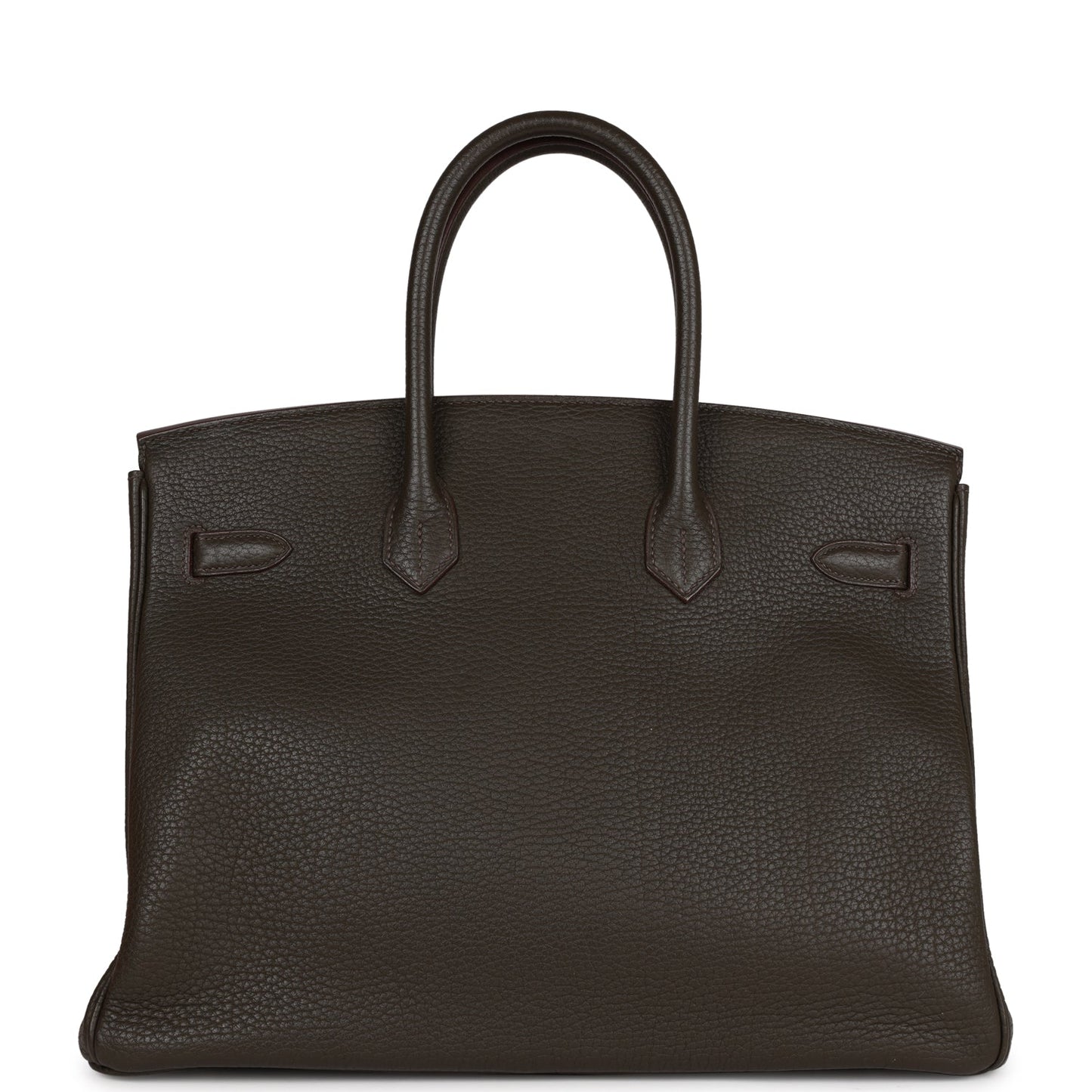 Hermes Birkin Club 35 Vert Bronze, Blue Thalassa, Fauve Barenia Fjord & Ottomane Palladium Hardware