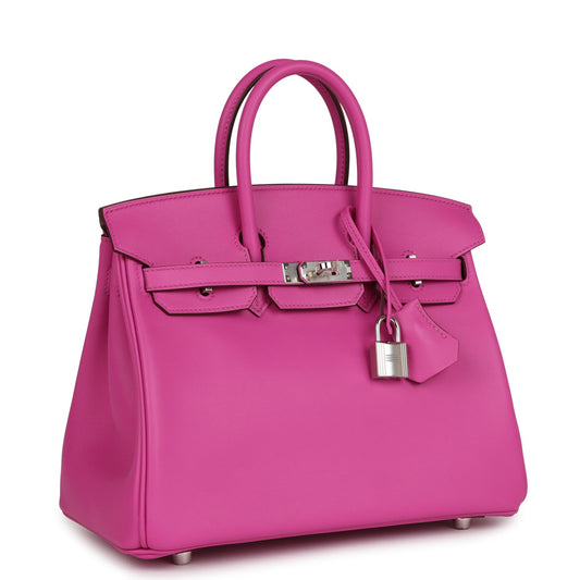 Hermes Birkin 25 Magnolia Swift Palladium Hardware