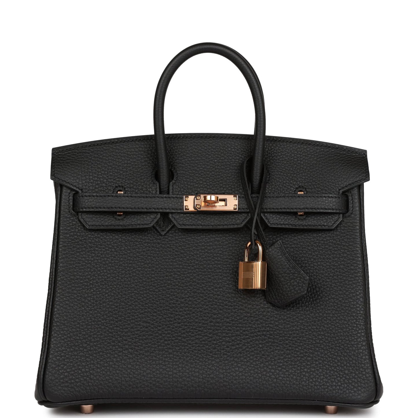 Hermes Birkin 25 Black Togo Rose Gold Hardware